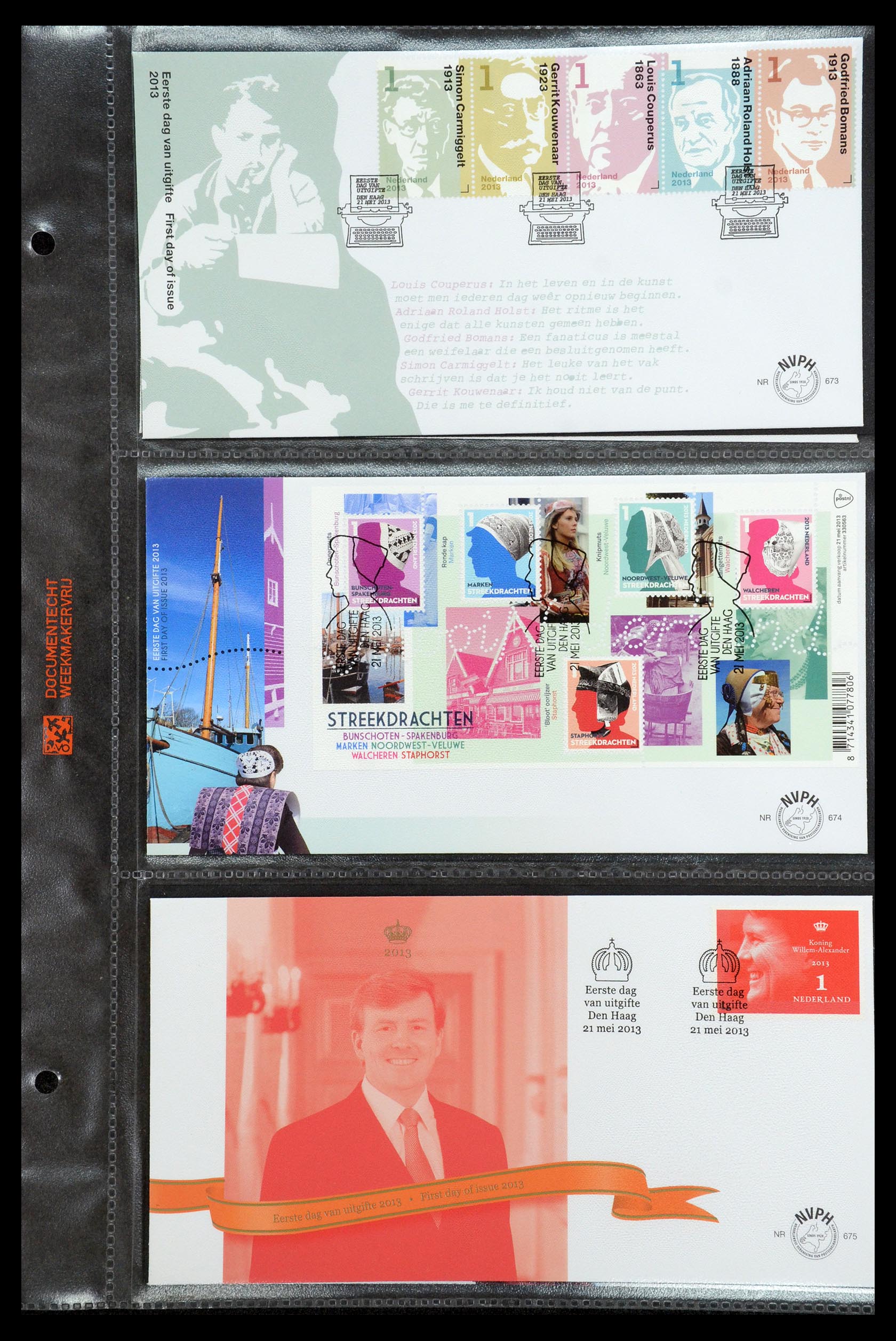 36353 109 - Postzegelverzameling 36353 Nederland FDC's 1994-2016.