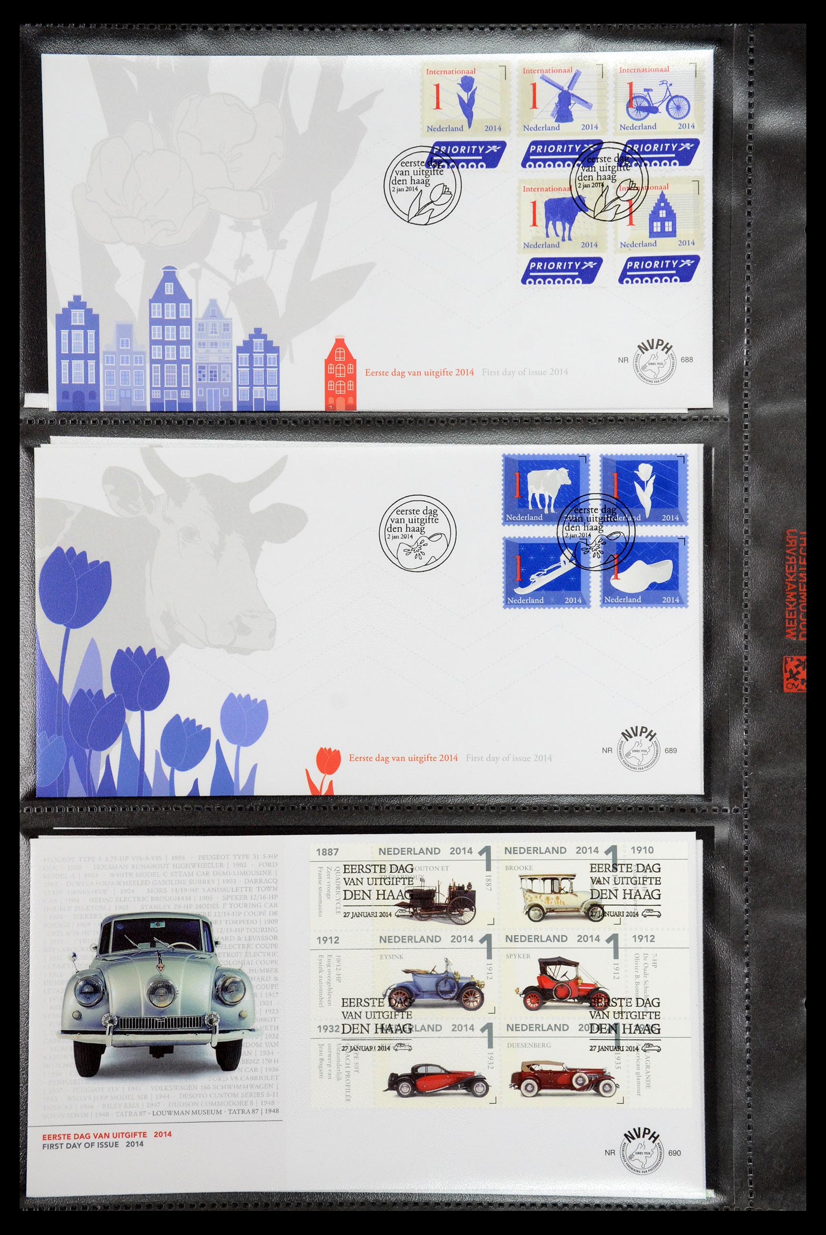 36353 114 - Postzegelverzameling 36353 Nederland FDC's 1994-2016.