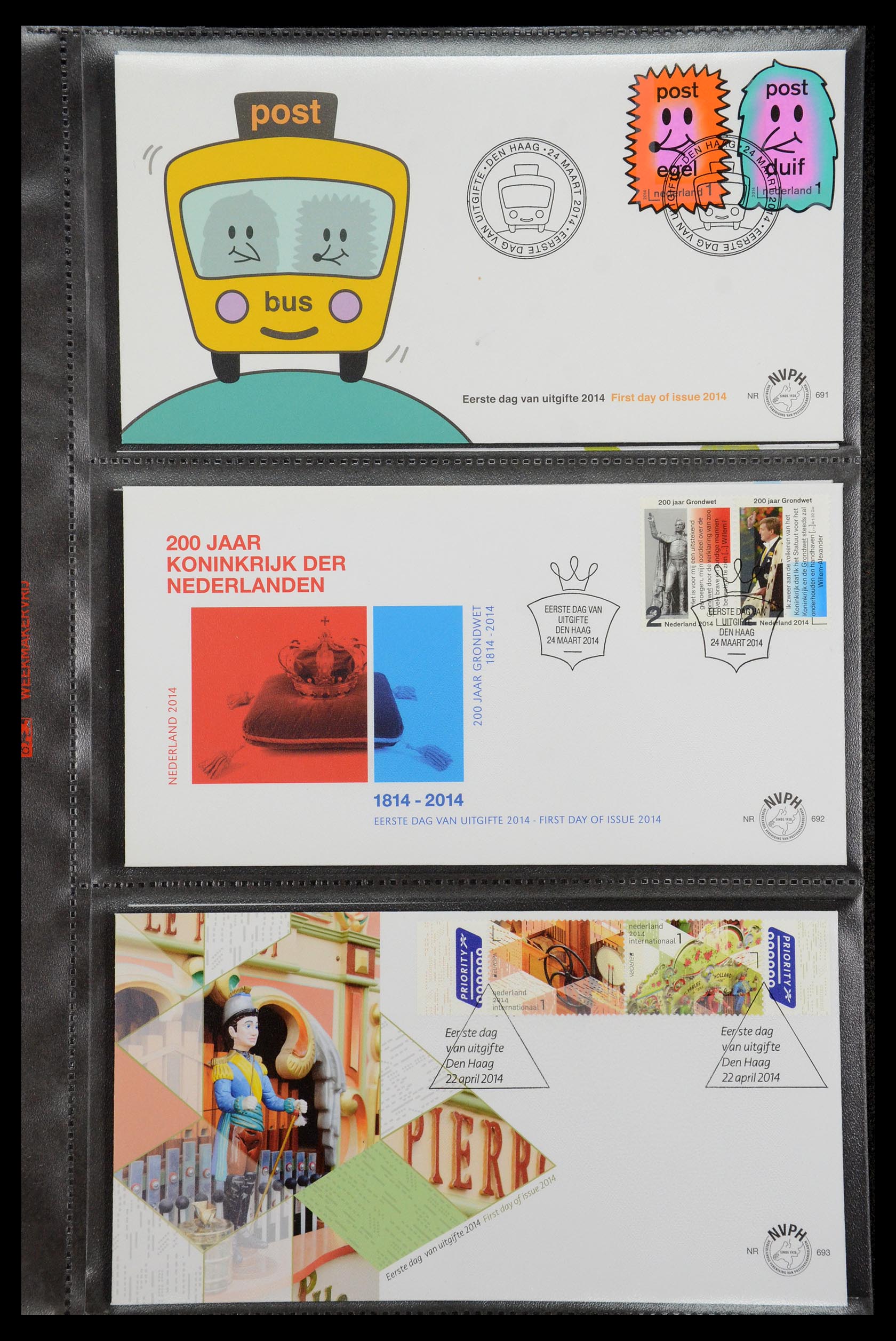 36353 115 - Postzegelverzameling 36353 Nederland FDC's 1994-2016.