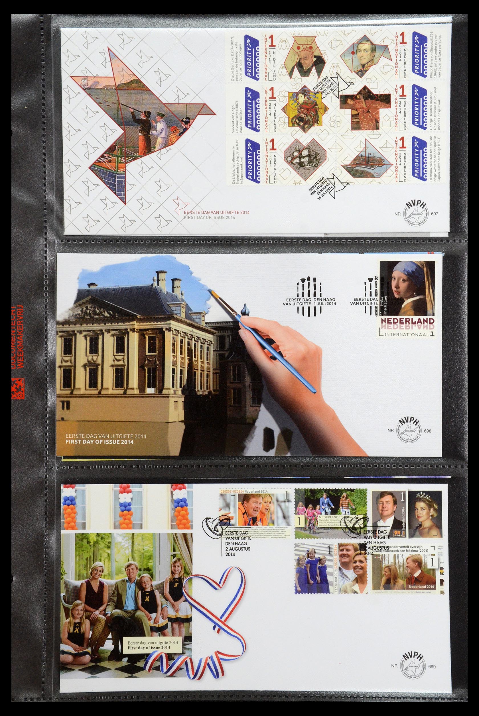 36353 117 - Postzegelverzameling 36353 Nederland FDC's 1994-2016.