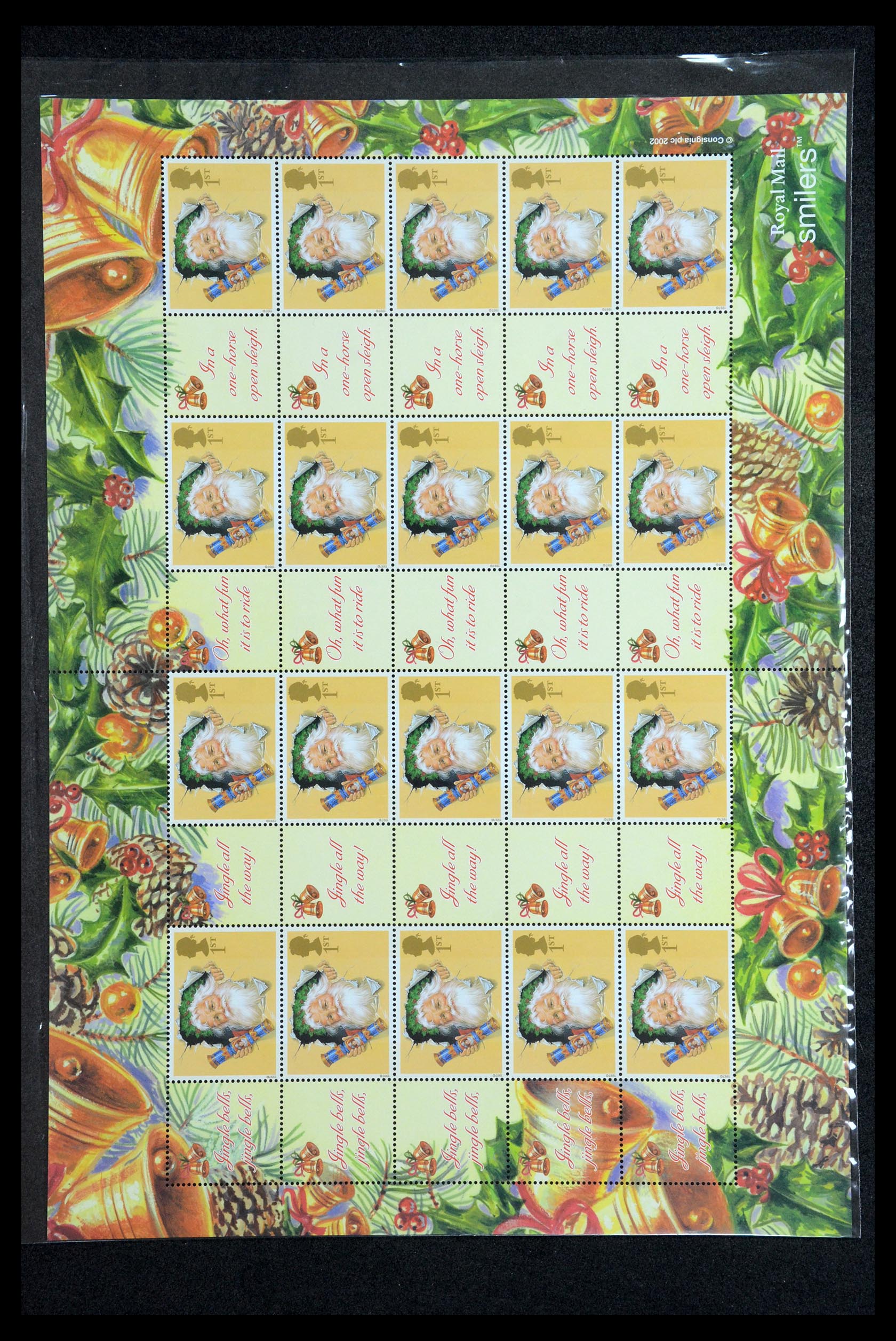 36357 002 - Postzegelverzameling 36357 Engeland Post Office label (smiler) sheets