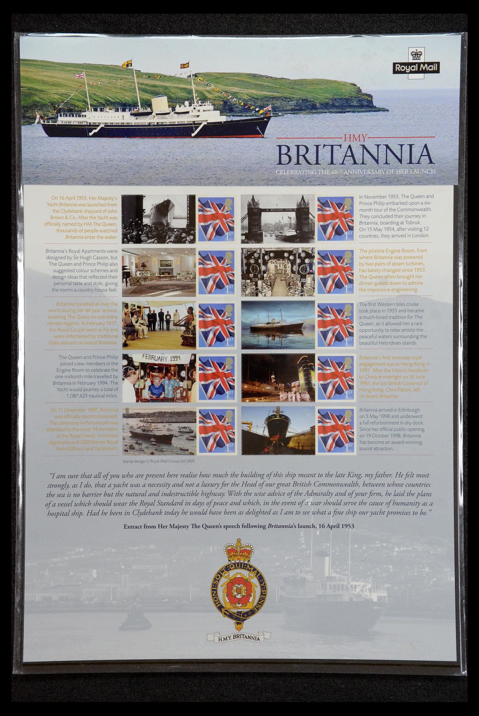 36357 012 - Postzegelverzameling 36357 Engeland Post Office label (smiler) sheets