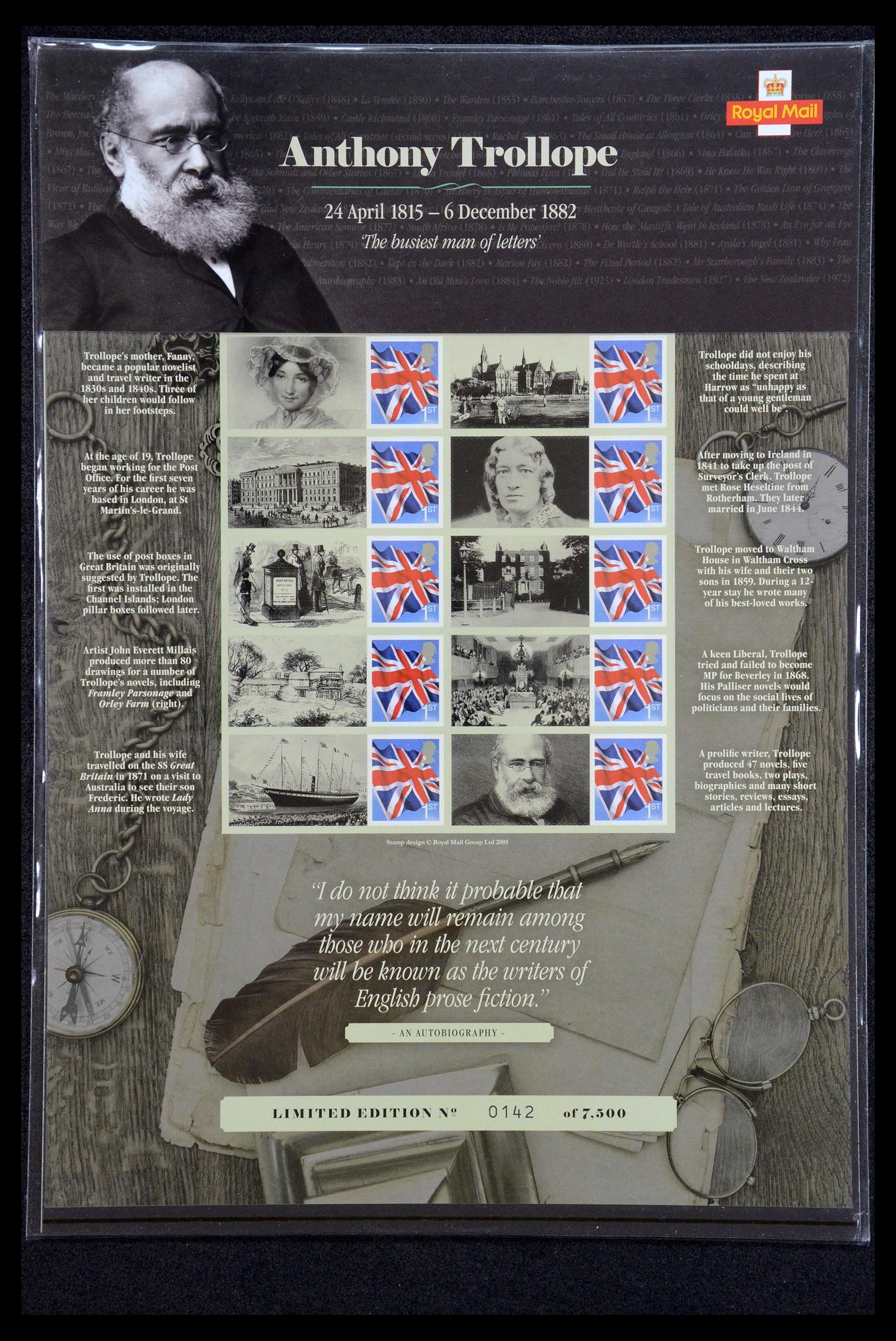 36357 014 - Postzegelverzameling 36357 Engeland Post Office label (smiler) sheets