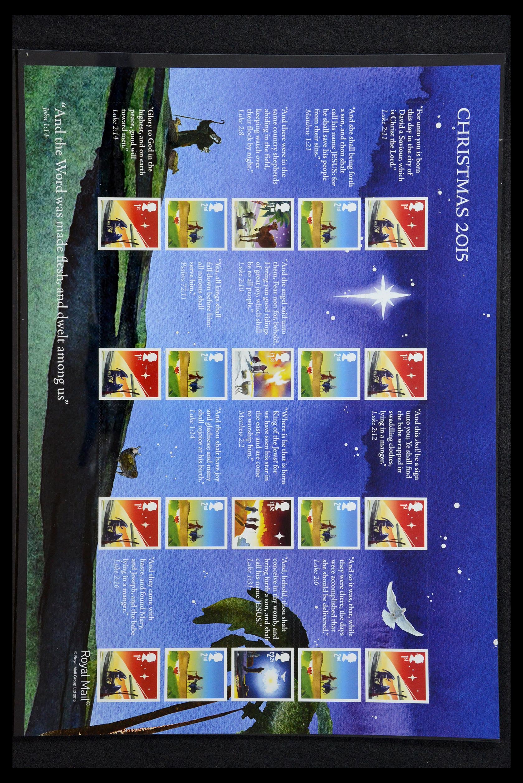 36357 023 - Postzegelverzameling 36357 Engeland Post Office label (smiler) sheets