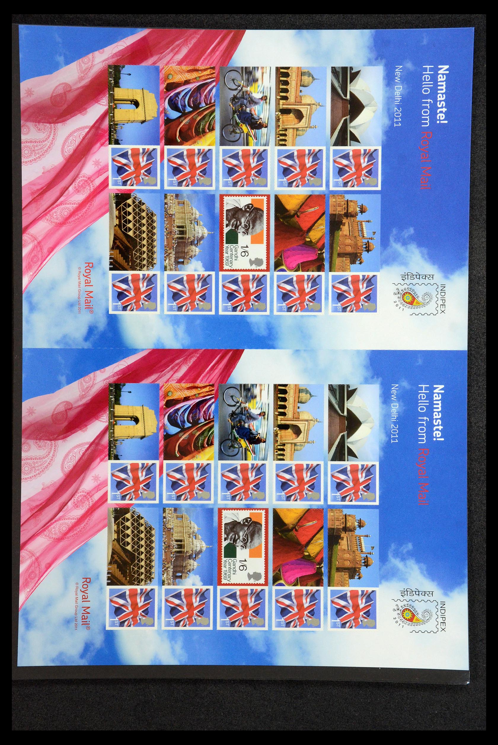 36357 030 - Postzegelverzameling 36357 Engeland Post Office label (smiler) sheets