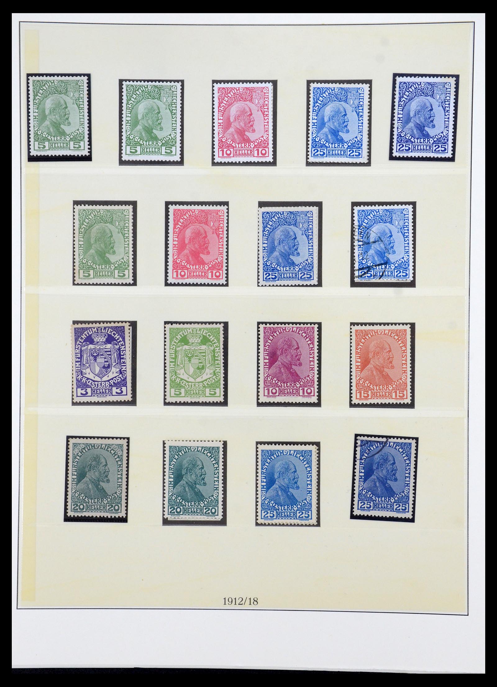 36358 001 - Postzegelverzameling 36358 Liechtenstein 1912-1971.