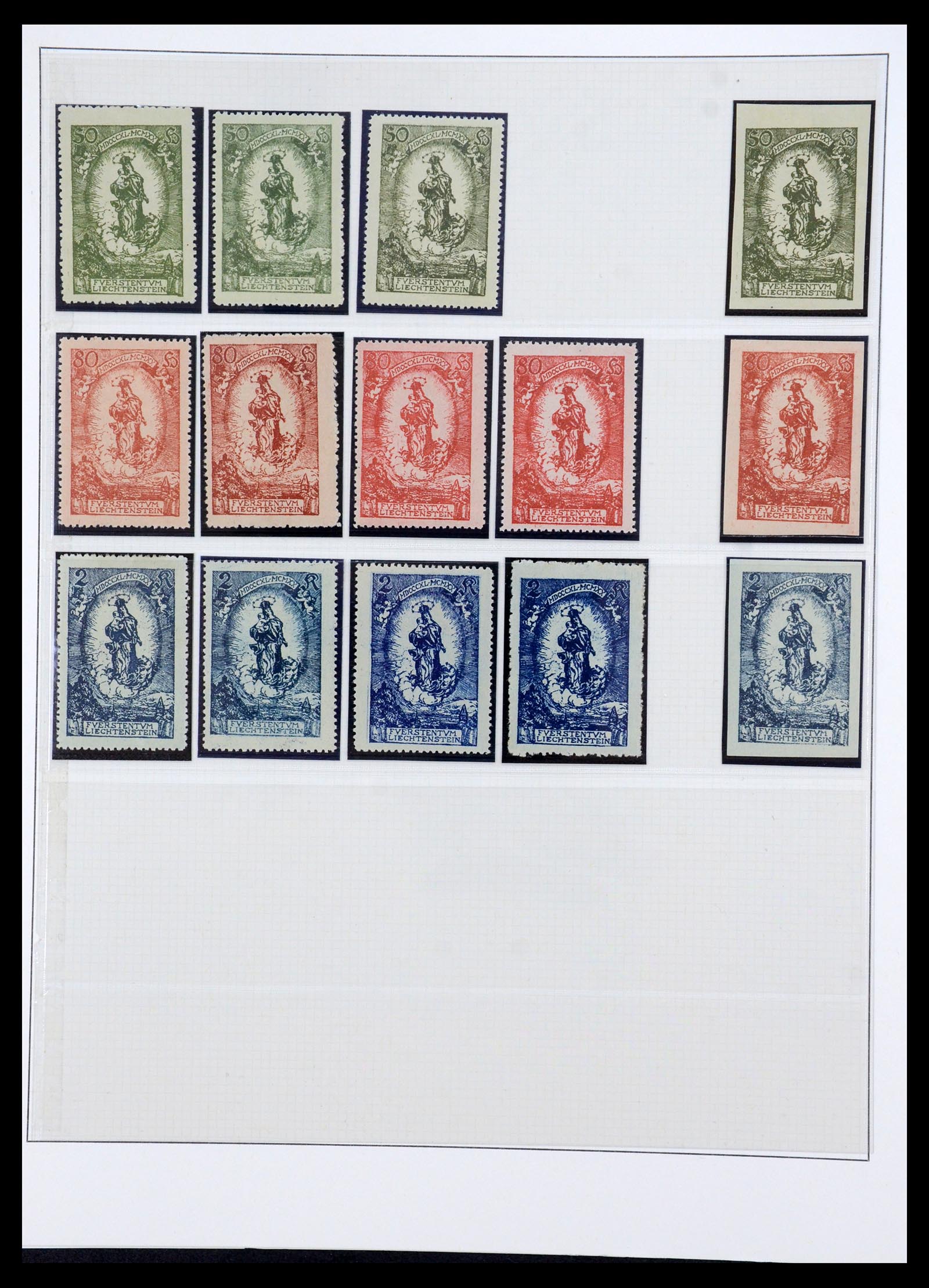 36358 003 - Postzegelverzameling 36358 Liechtenstein 1912-1971.