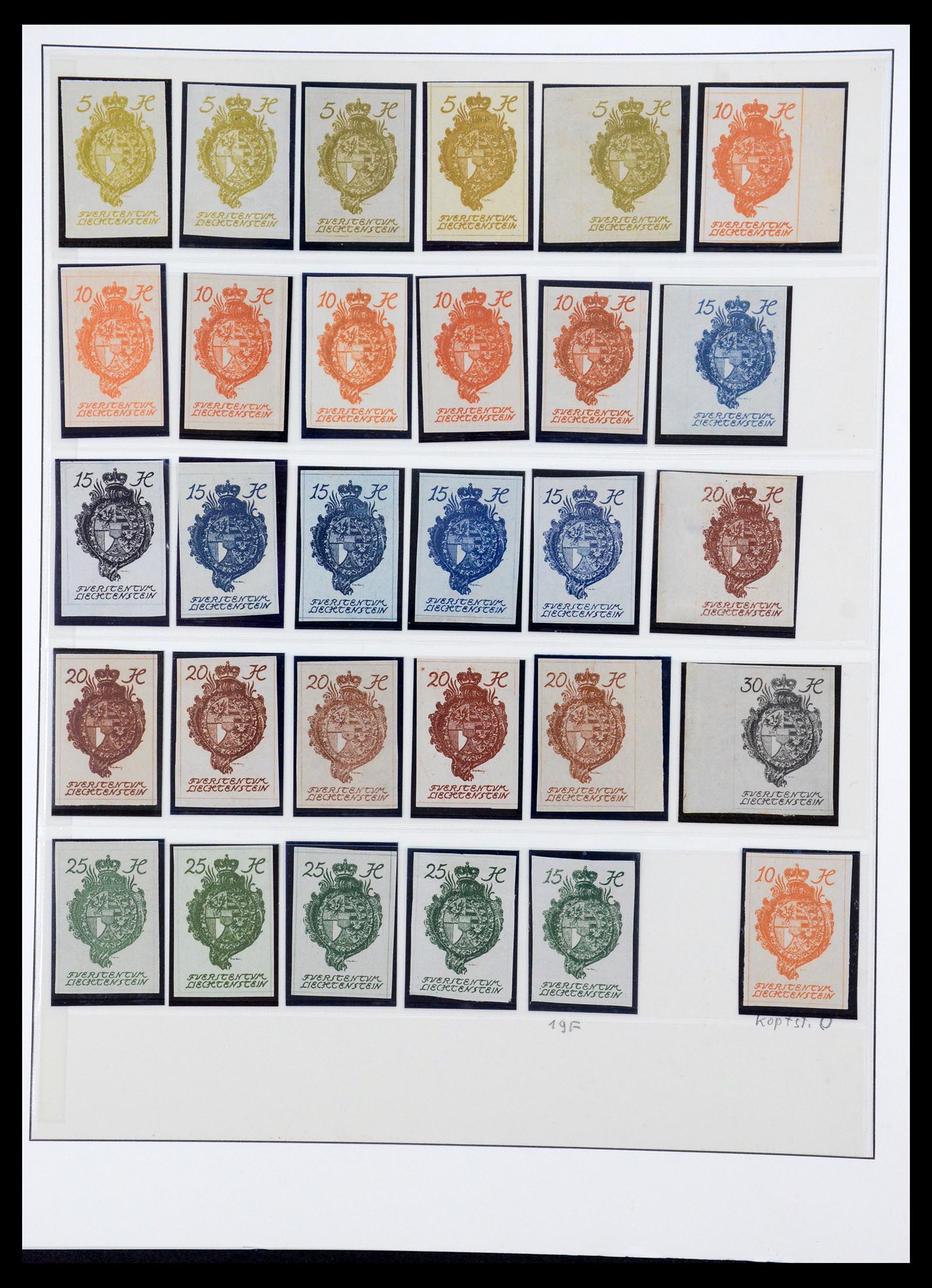 36358 004 - Stamp collection 36358 Liechtenstein 1912-1971.