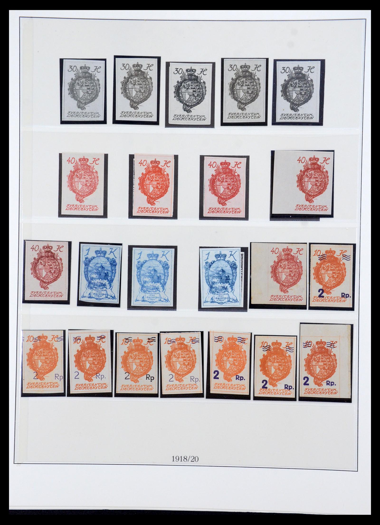 36358 005 - Stamp collection 36358 Liechtenstein 1912-1971.
