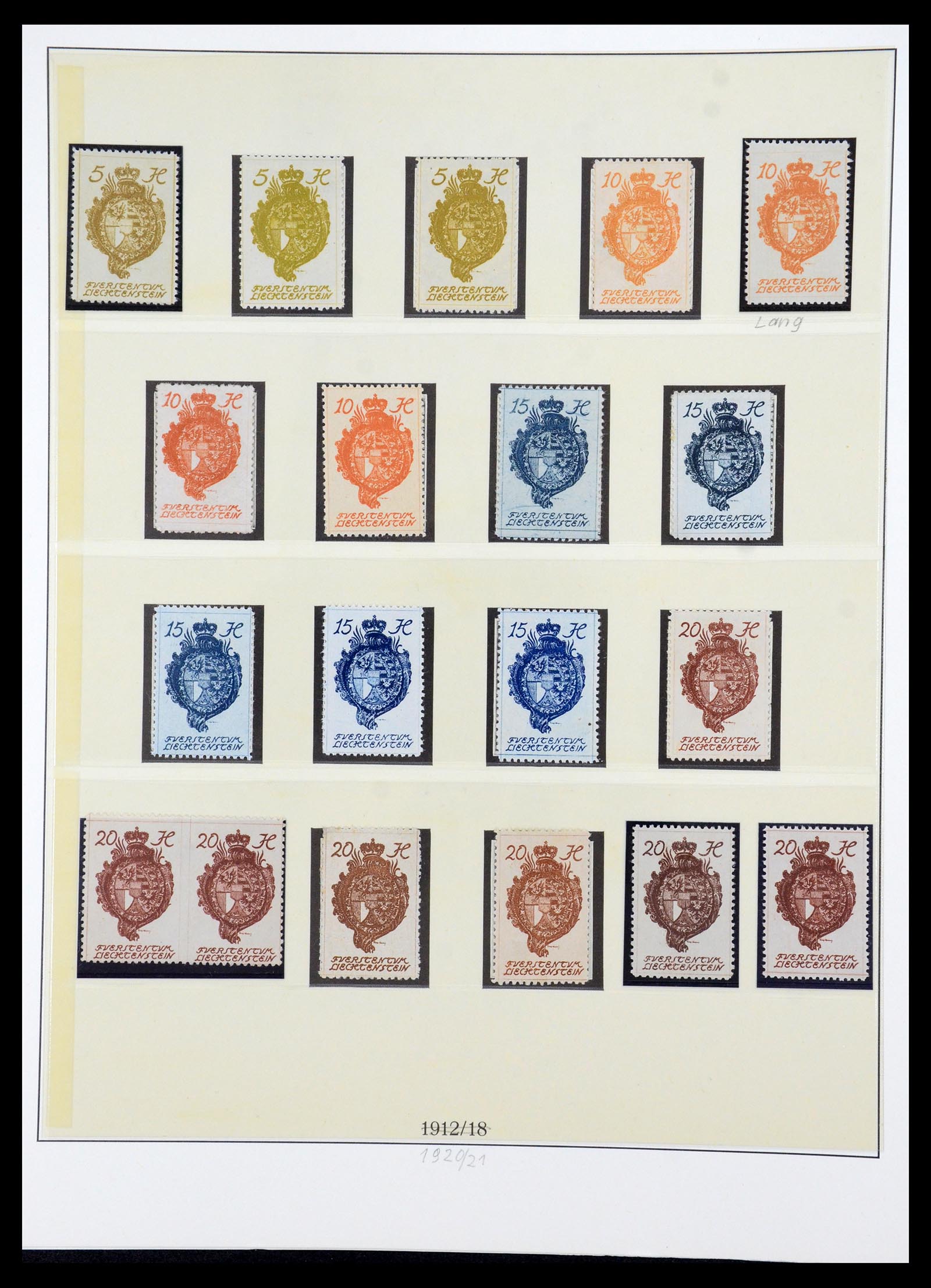 36358 006 - Stamp collection 36358 Liechtenstein 1912-1971.