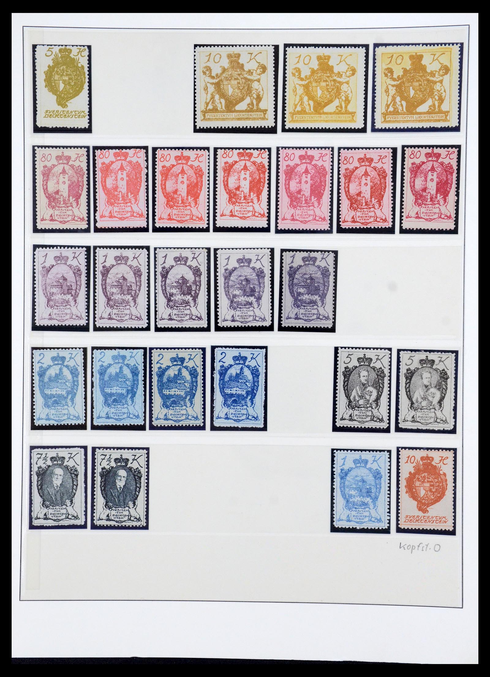 36358 008 - Stamp collection 36358 Liechtenstein 1912-1971.