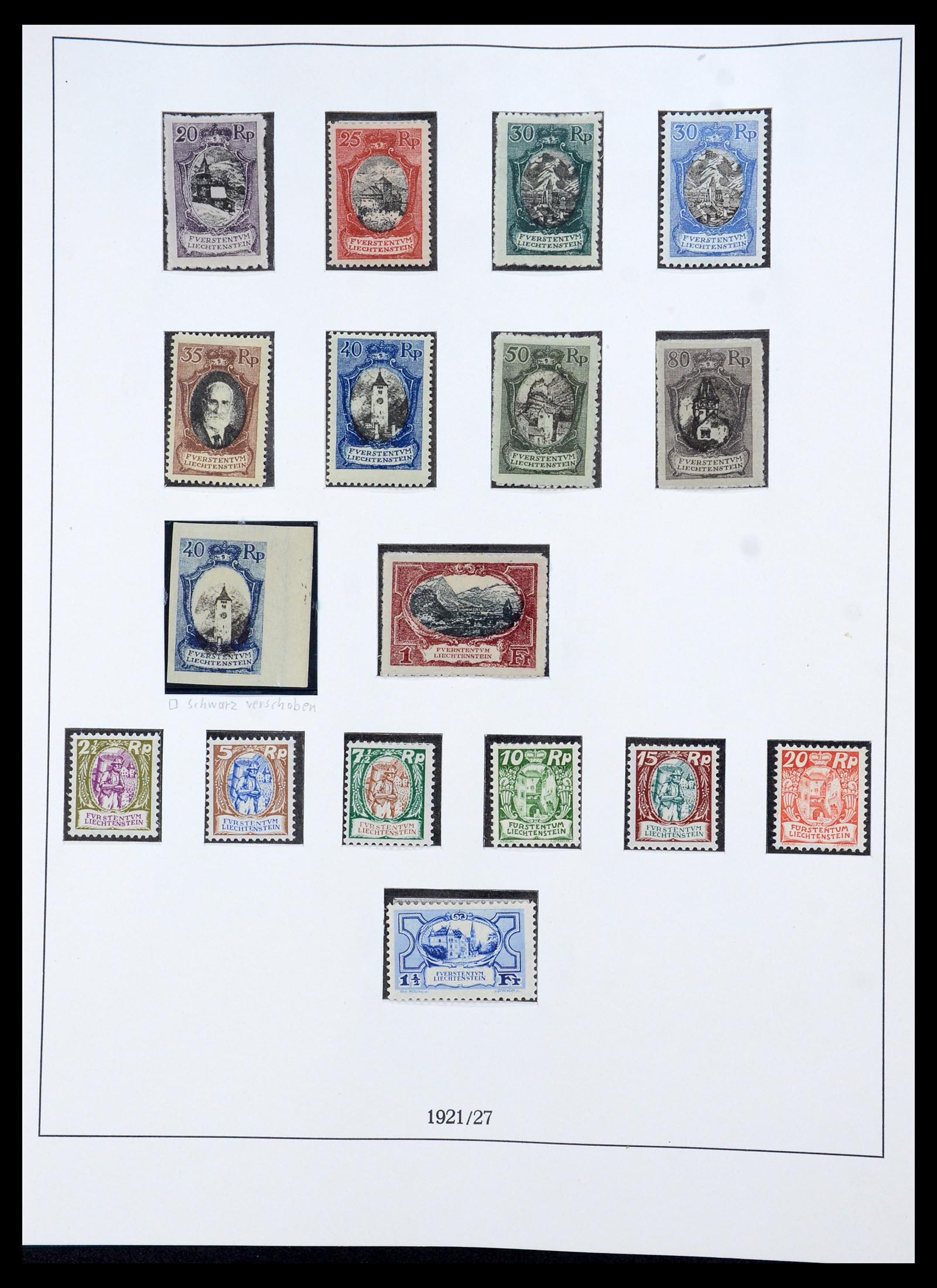36358 010 - Stamp collection 36358 Liechtenstein 1912-1971.