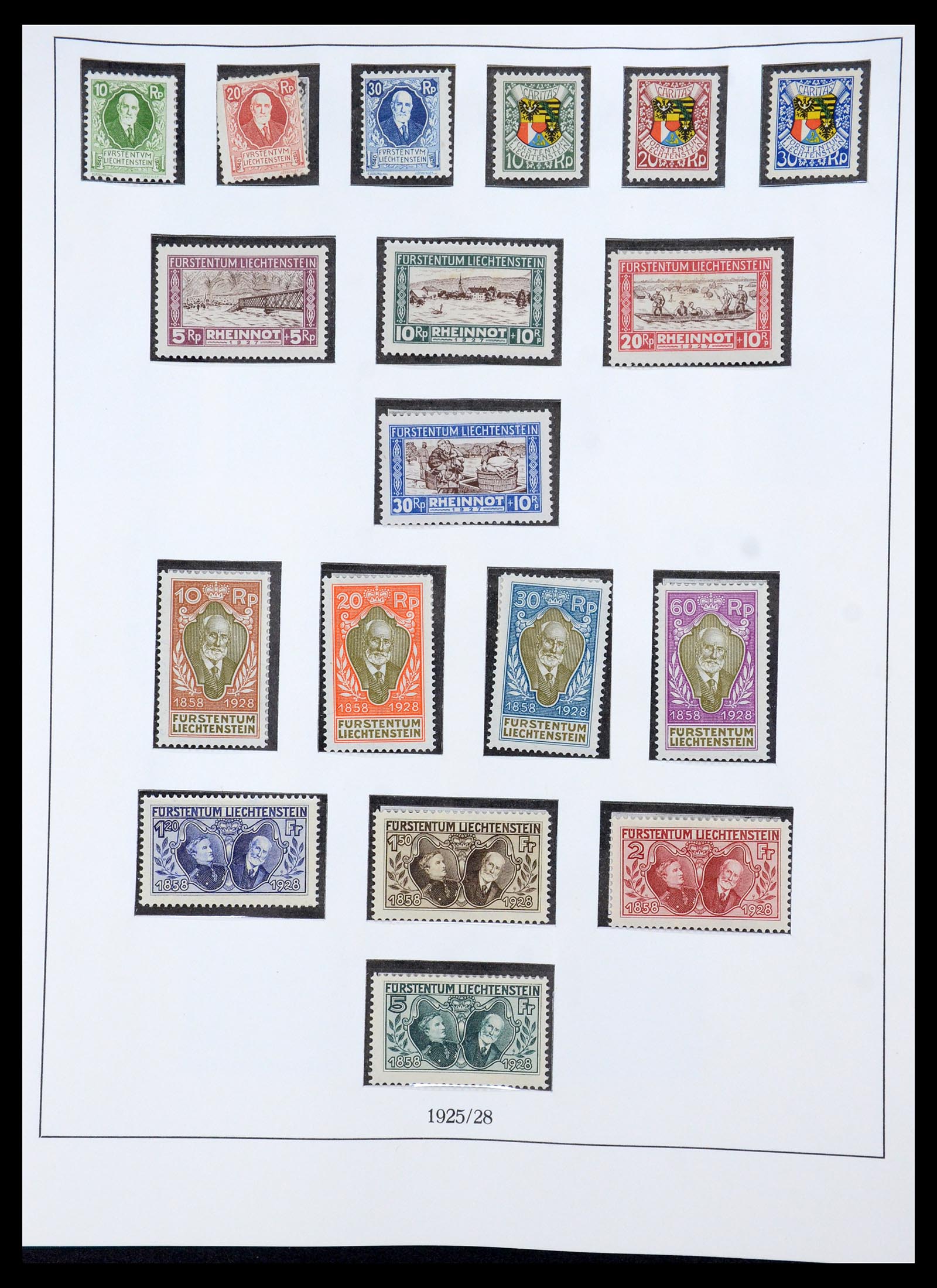 36358 011 - Stamp collection 36358 Liechtenstein 1912-1971.