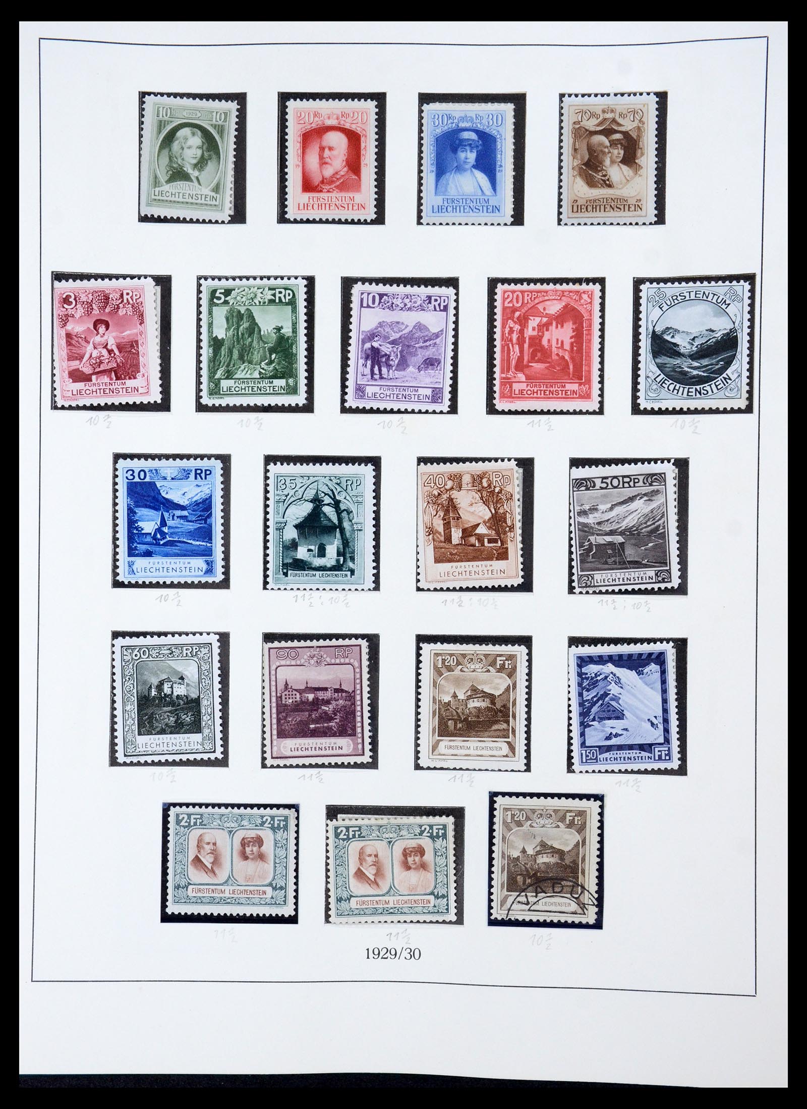 36358 012 - Stamp collection 36358 Liechtenstein 1912-1971.