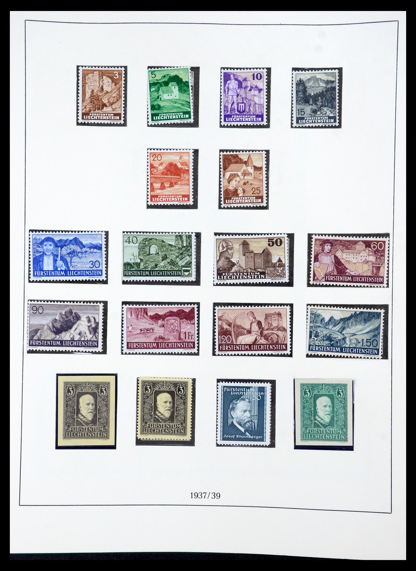 36358 017 - Stamp collection 36358 Liechtenstein 1912-1971.