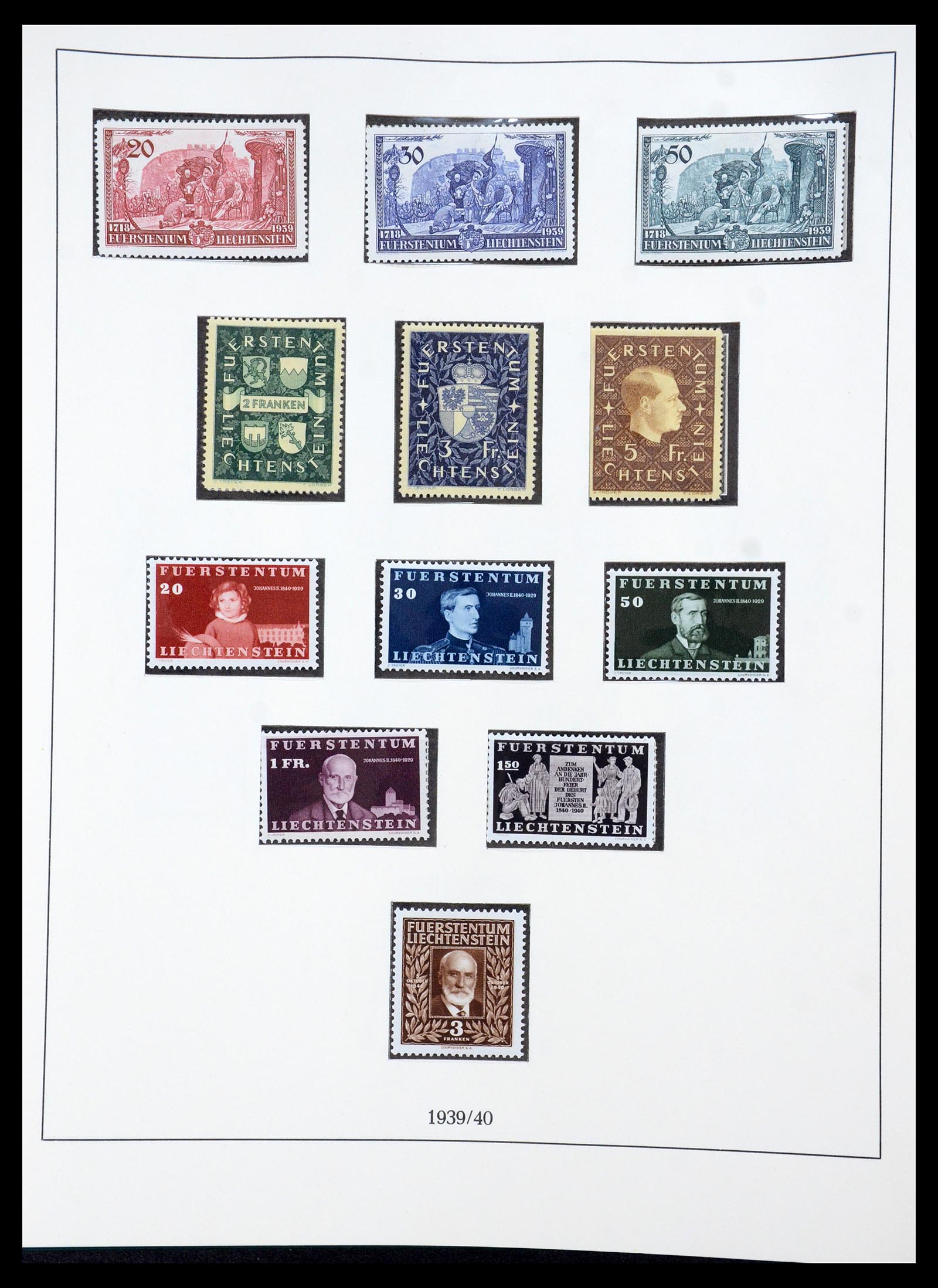 36358 019 - Stamp collection 36358 Liechtenstein 1912-1971.