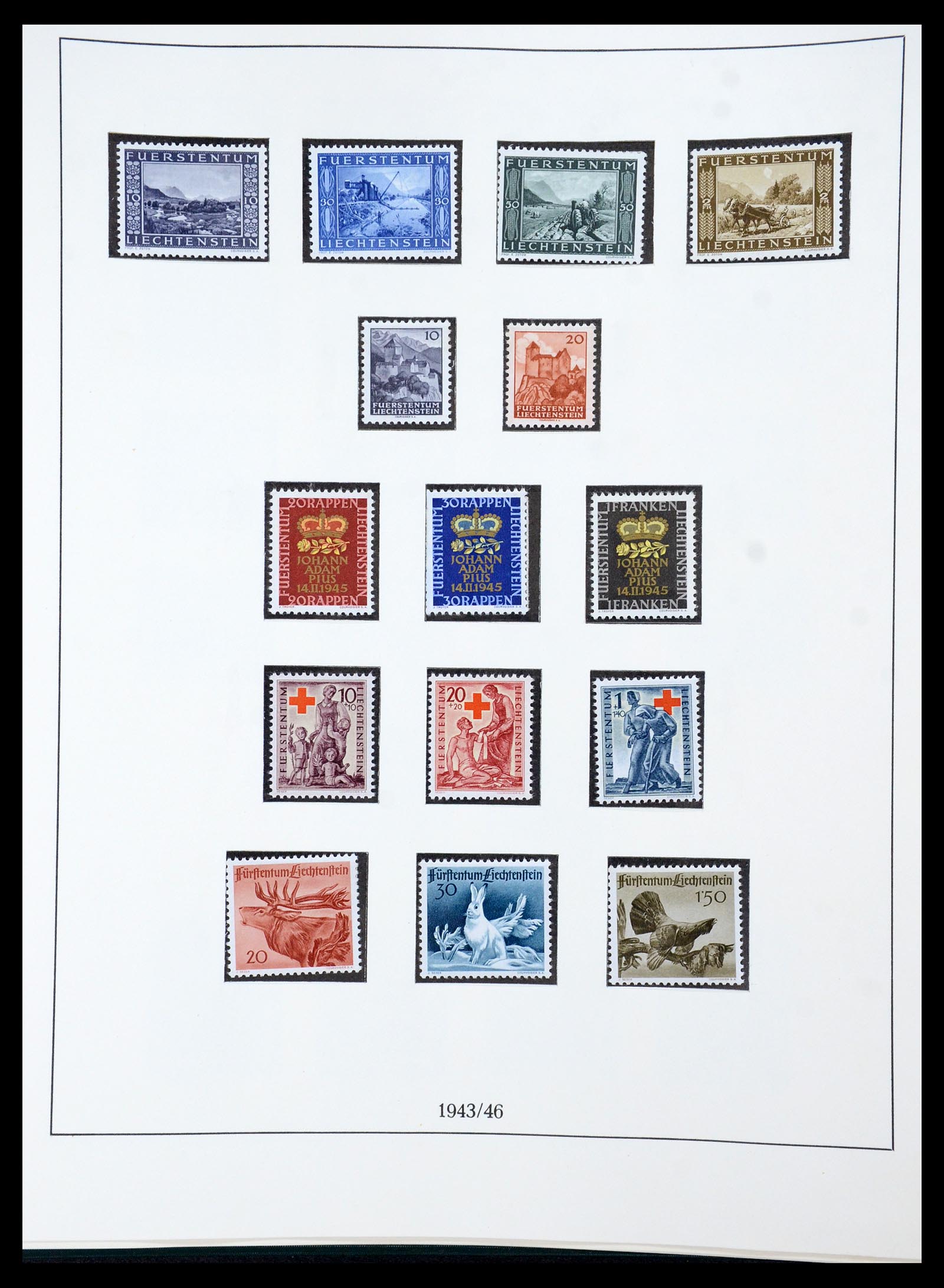 36358 022 - Stamp collection 36358 Liechtenstein 1912-1971.