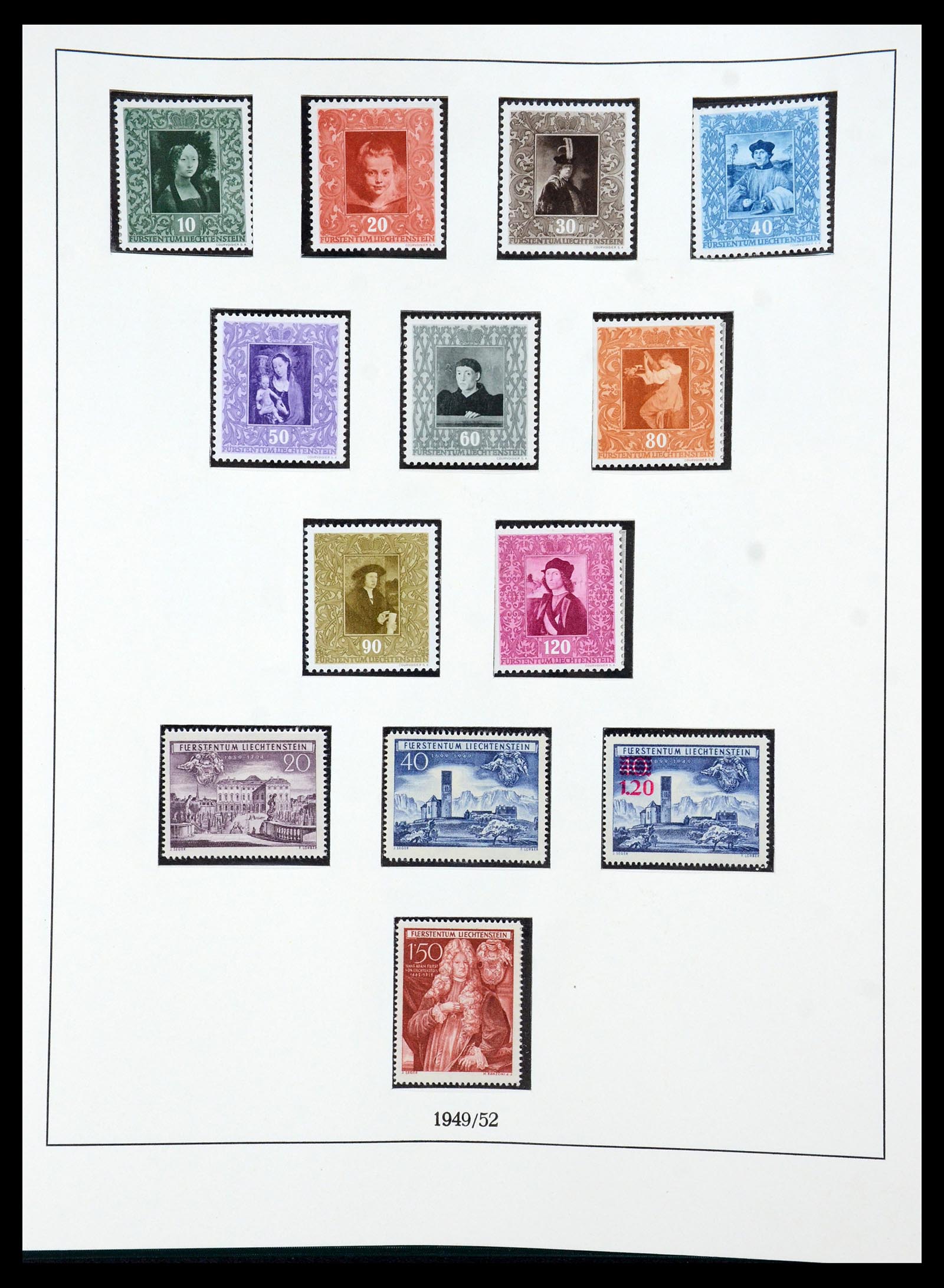 36358 025 - Stamp collection 36358 Liechtenstein 1912-1971.
