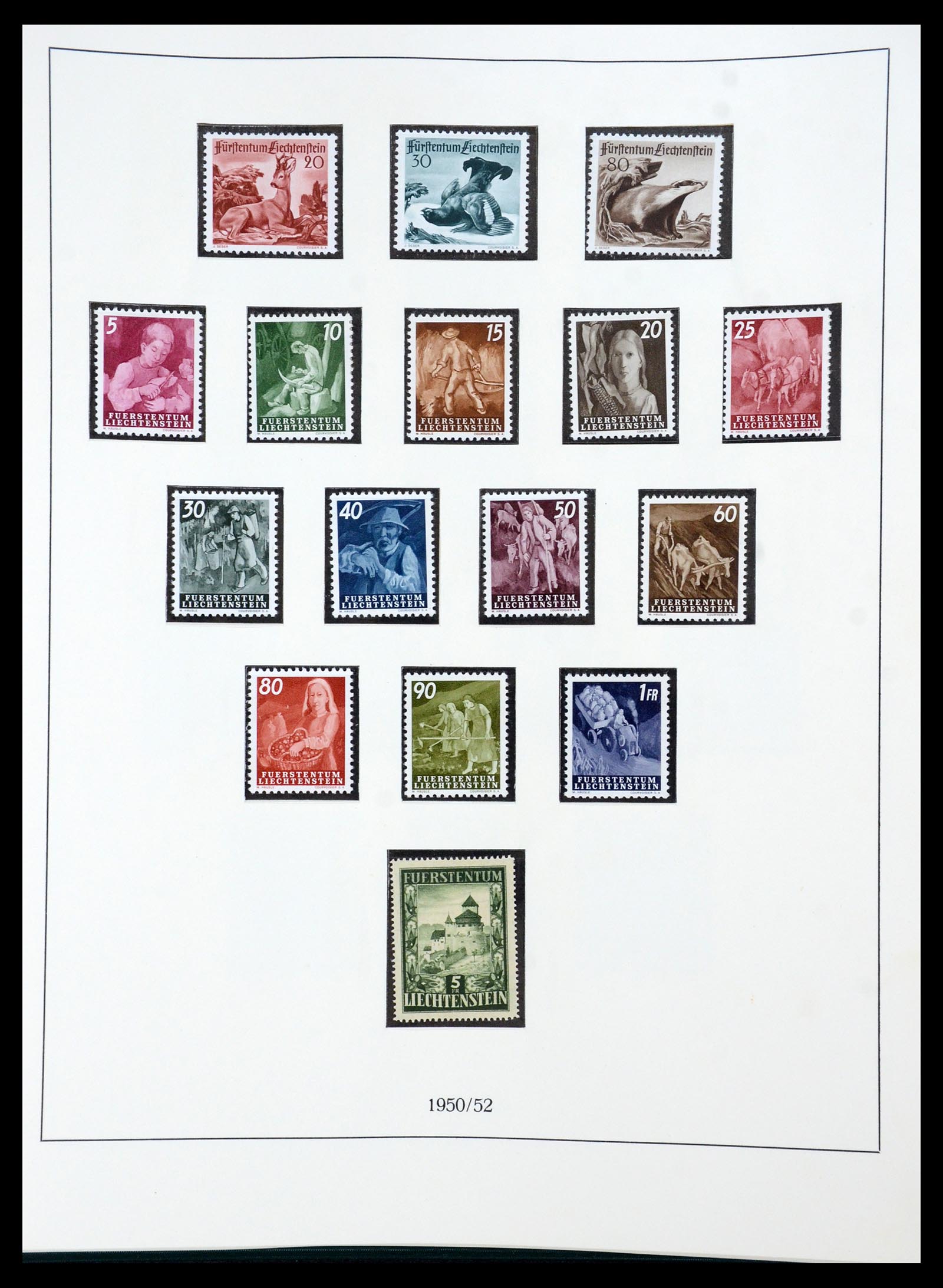 36358 026 - Stamp collection 36358 Liechtenstein 1912-1971.