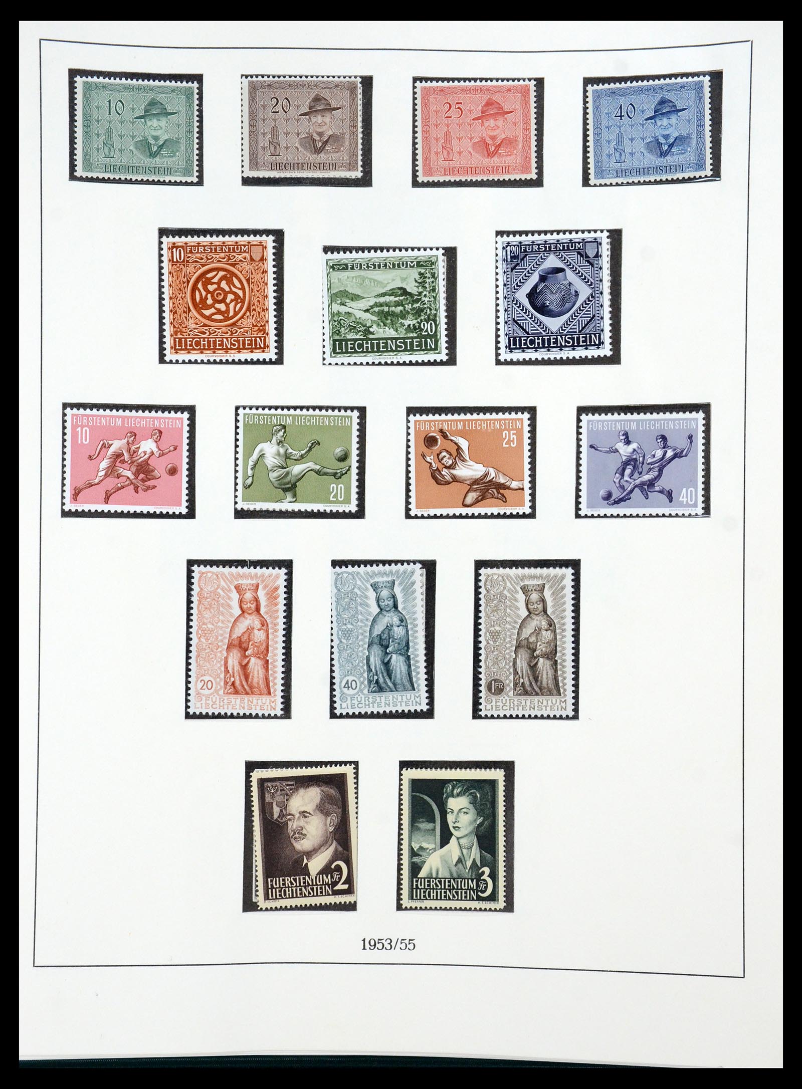 36358 028 - Stamp collection 36358 Liechtenstein 1912-1971.