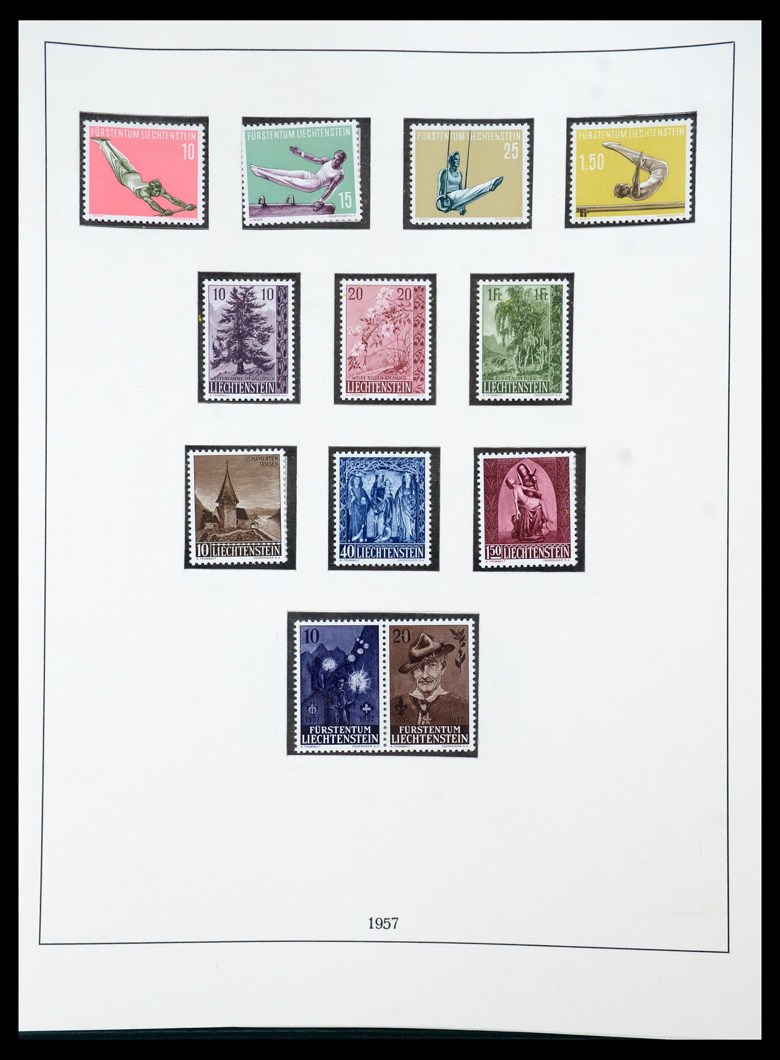 36358 031 - Stamp collection 36358 Liechtenstein 1912-1971.