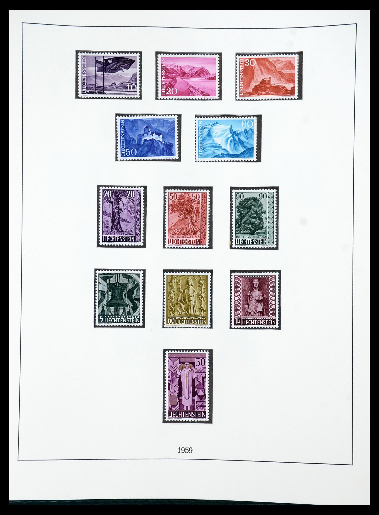 36358 033 - Postzegelverzameling 36358 Liechtenstein 1912-1971.