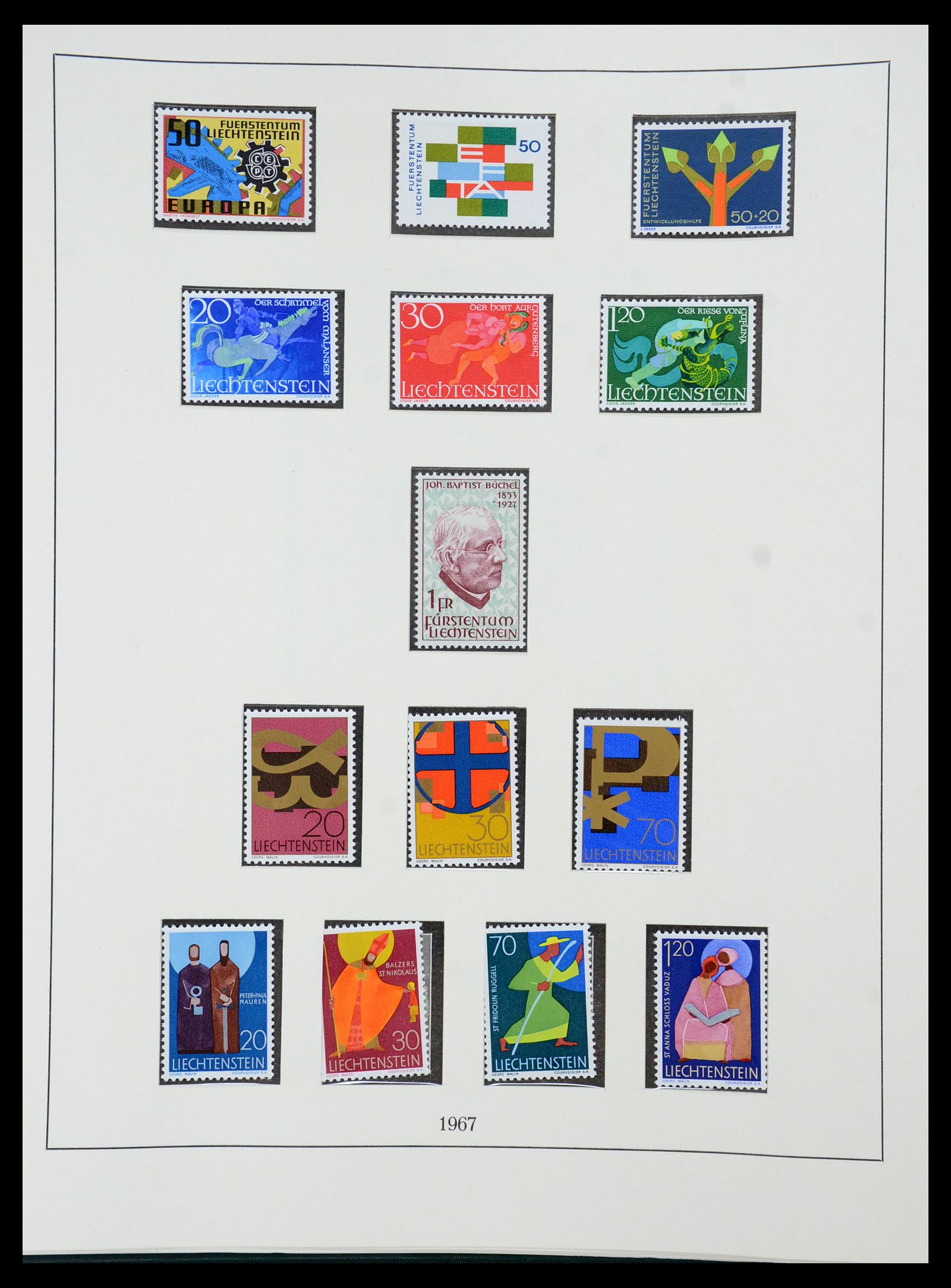 36358 042 - Stamp collection 36358 Liechtenstein 1912-1971.