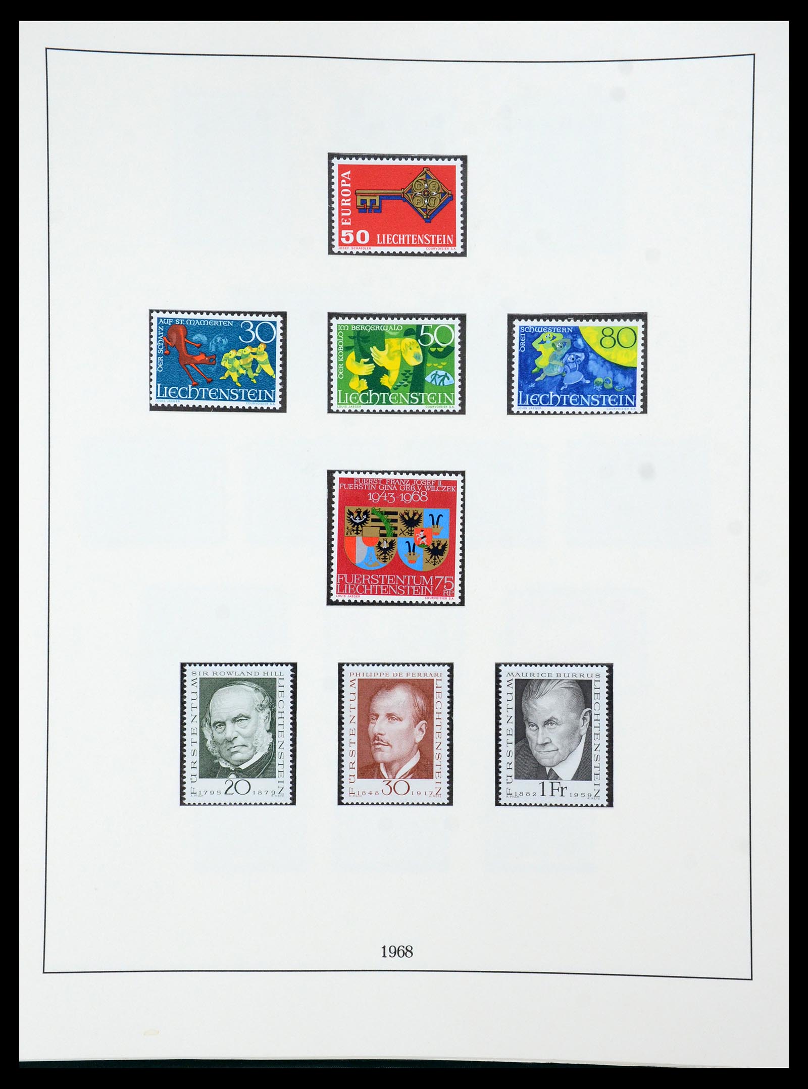 36358 045 - Stamp collection 36358 Liechtenstein 1912-1971.