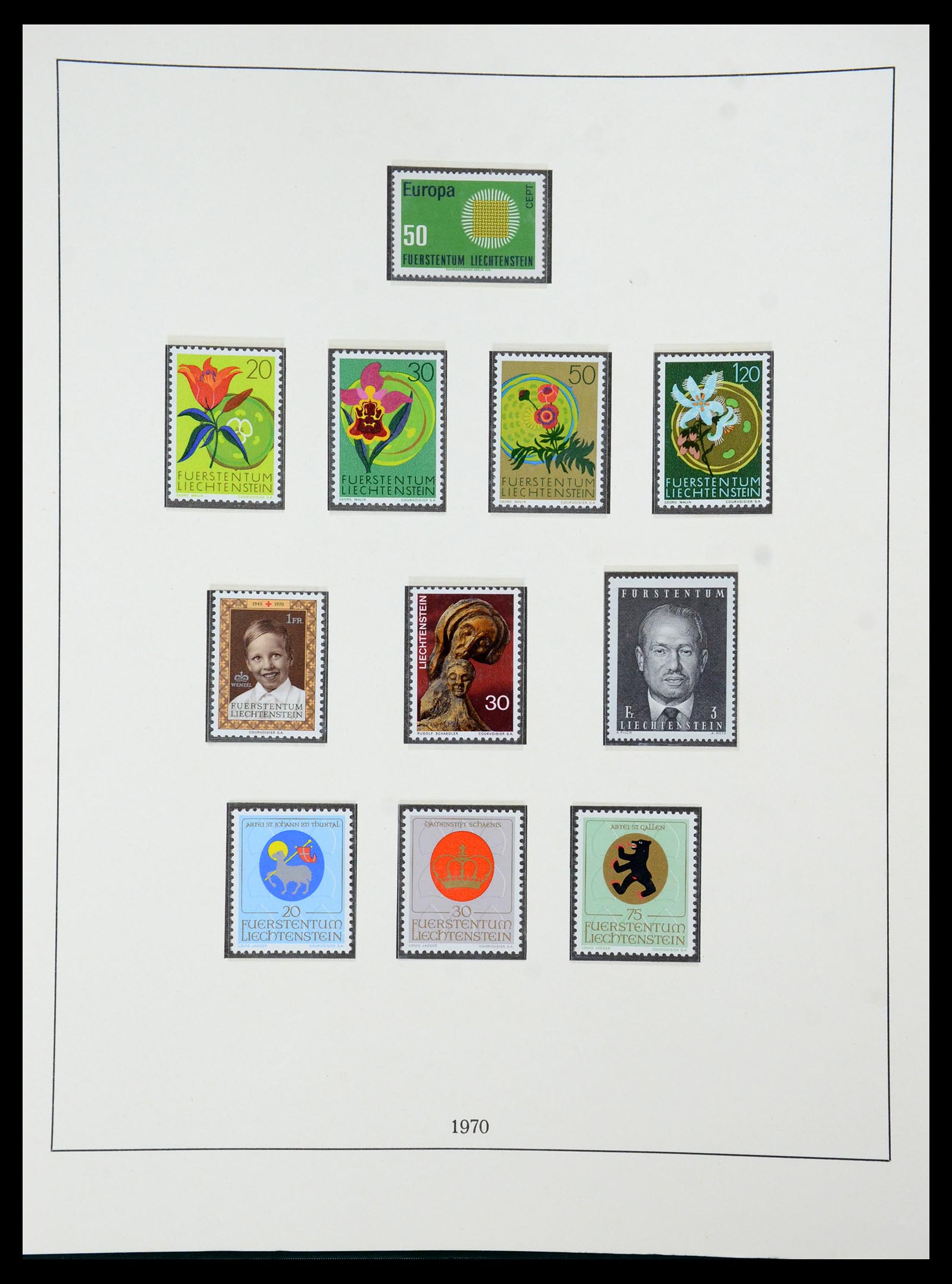 36358 047 - Postzegelverzameling 36358 Liechtenstein 1912-1971.