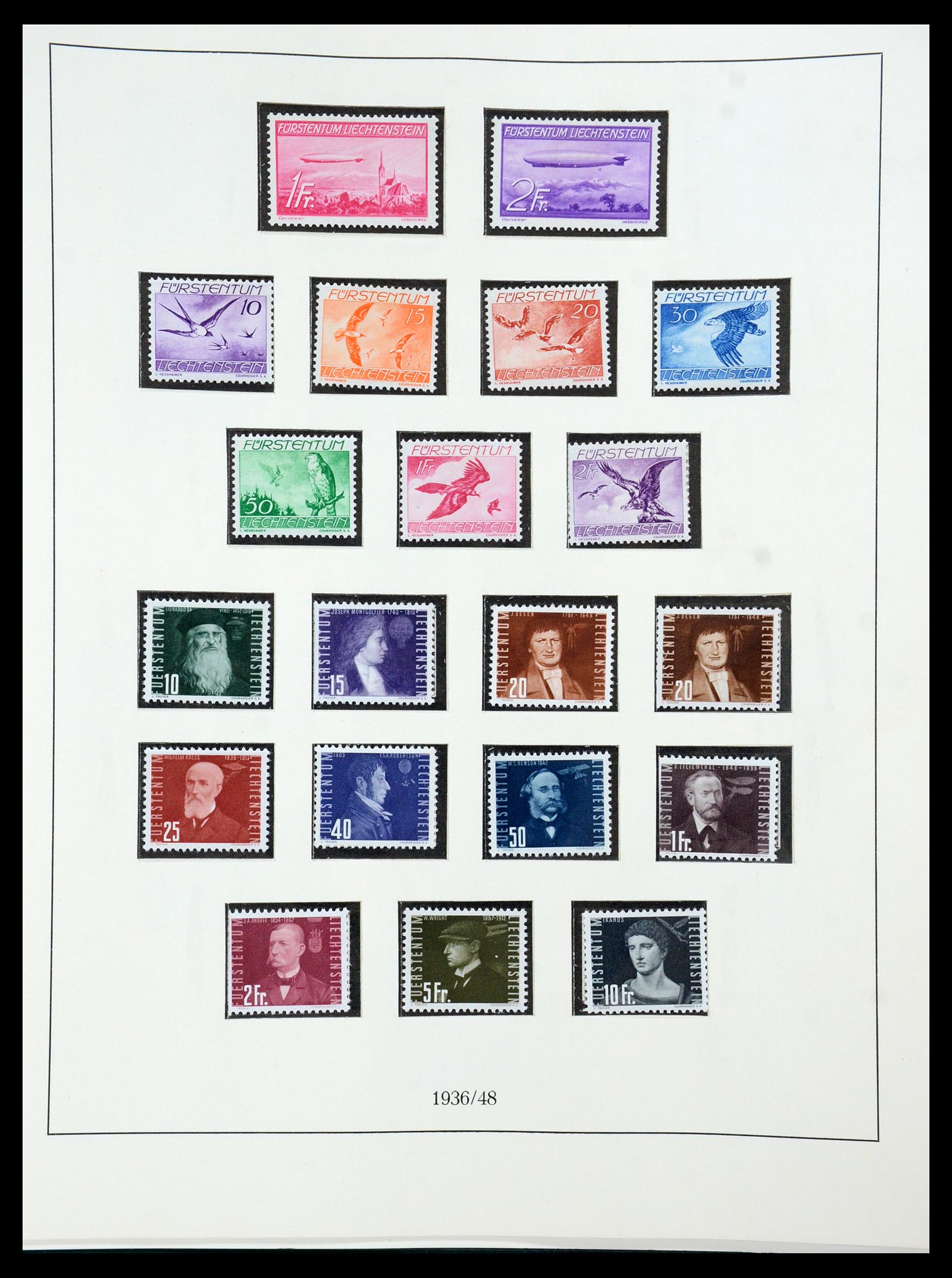 36358 052 - Postzegelverzameling 36358 Liechtenstein 1912-1971.
