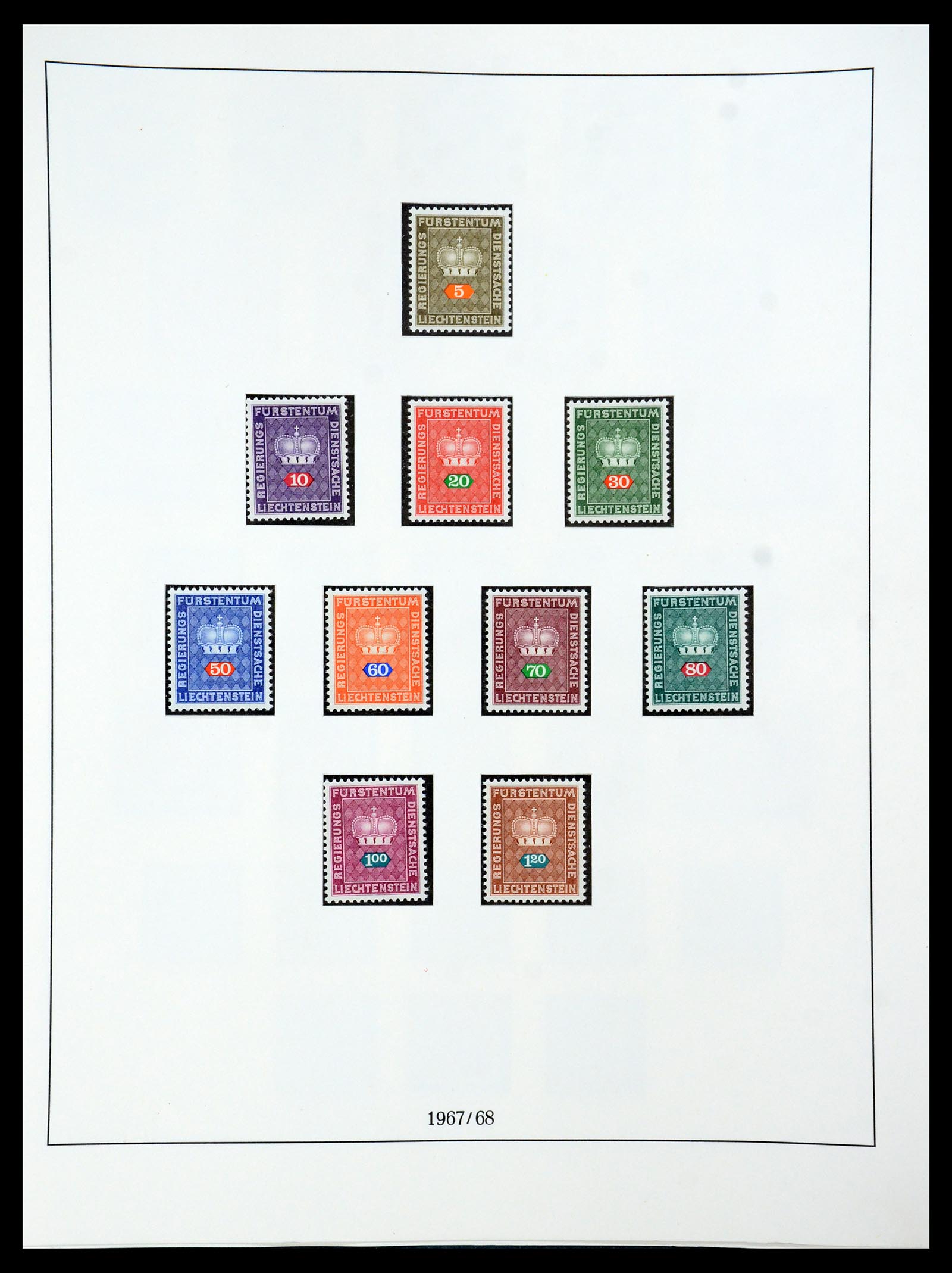 36358 055 - Stamp collection 36358 Liechtenstein 1912-1971.