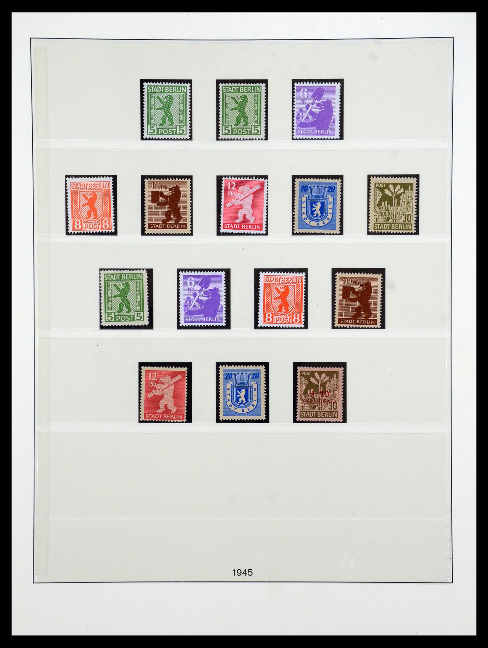 36361 001 - Postzegelverzameling 36361 Sovjet Zone 1945-1949.