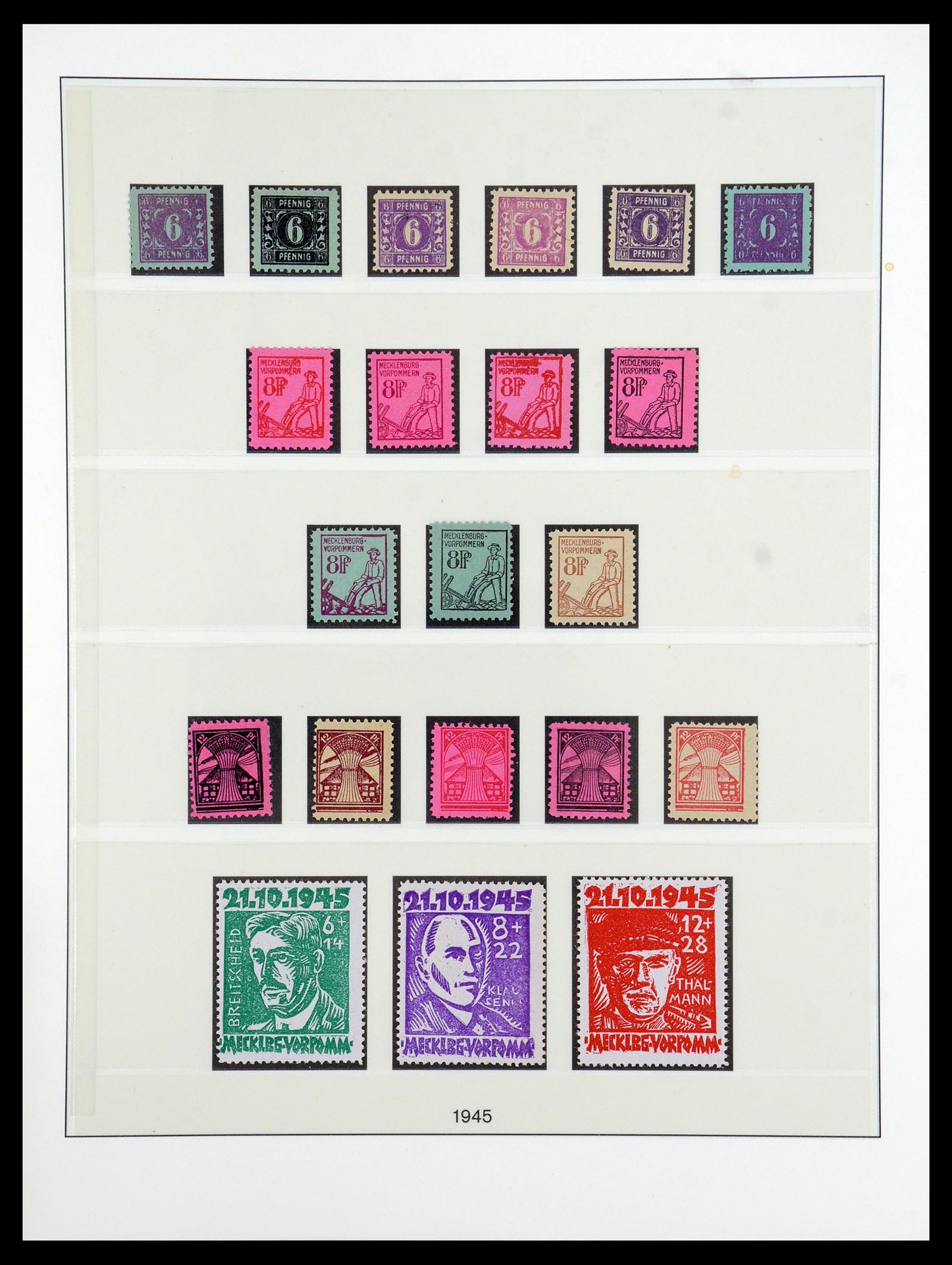 36361 003 - Postzegelverzameling 36361 Sovjet Zone 1945-1949.
