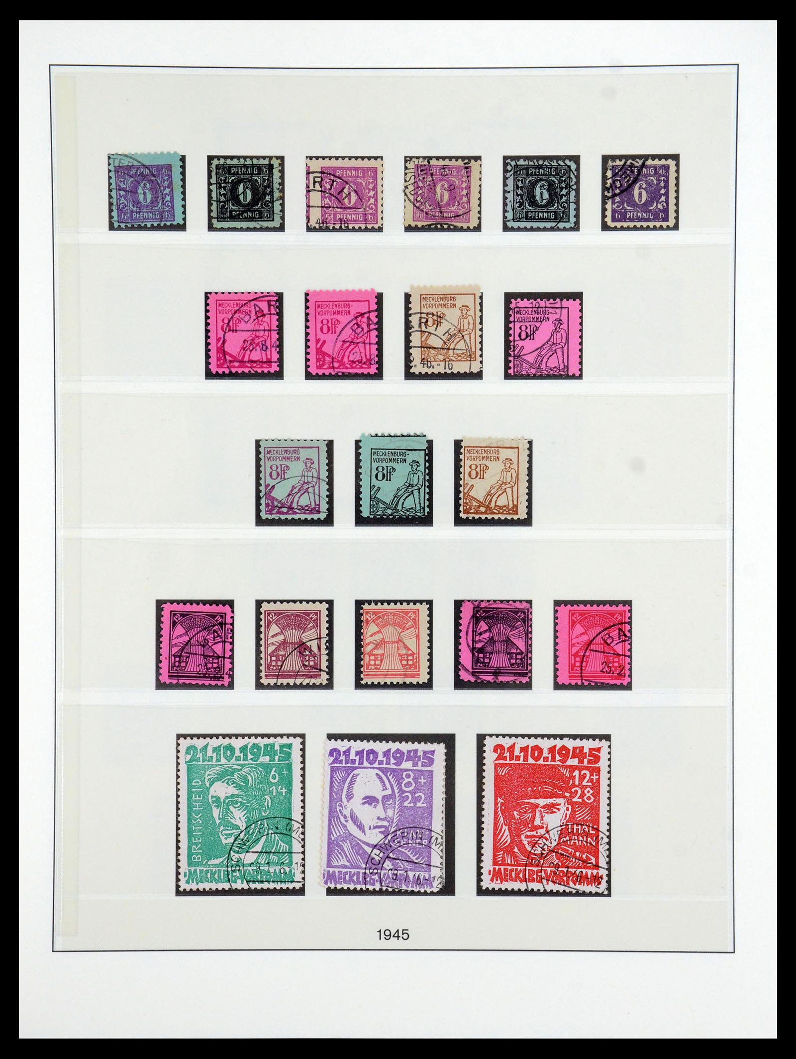36361 004 - Postzegelverzameling 36361 Sovjet Zone 1945-1949.