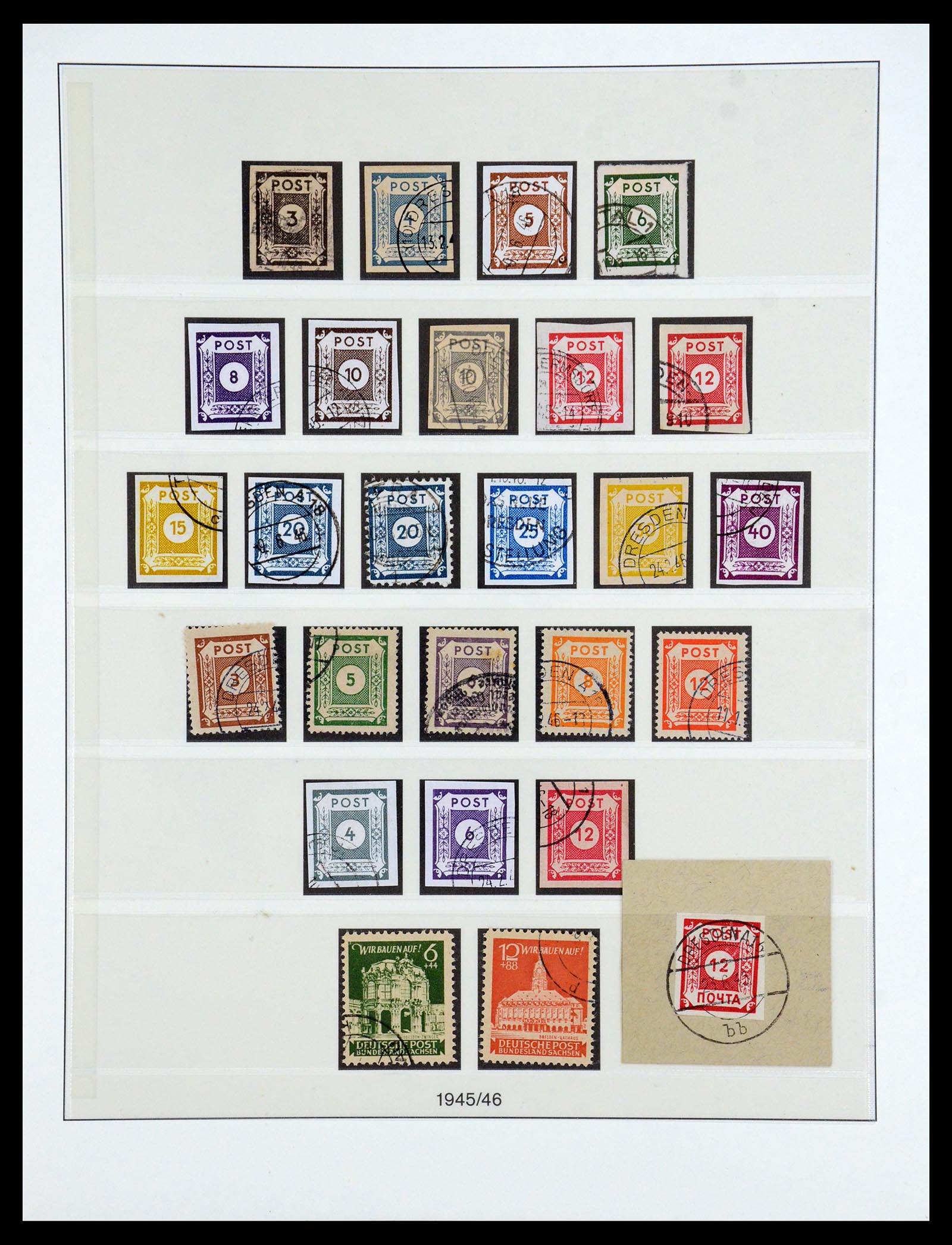 36361 008 - Postzegelverzameling 36361 Sovjet Zone 1945-1949.