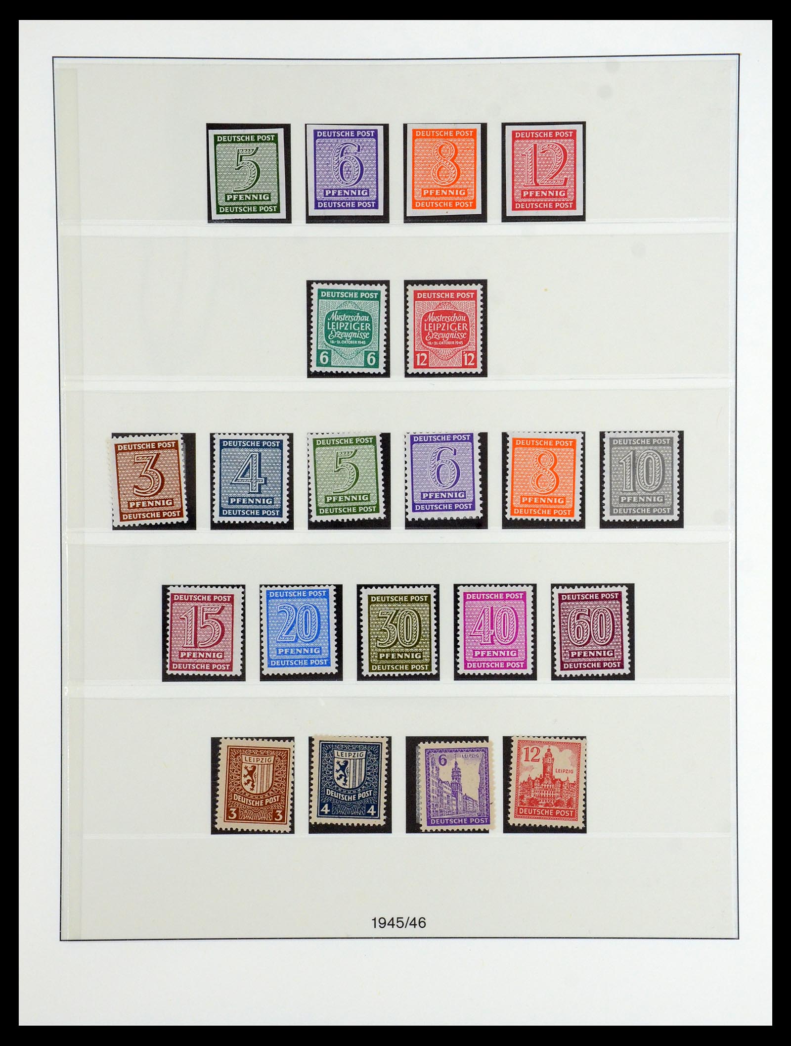 36361 024 - Postzegelverzameling 36361 Sovjet Zone 1945-1949.