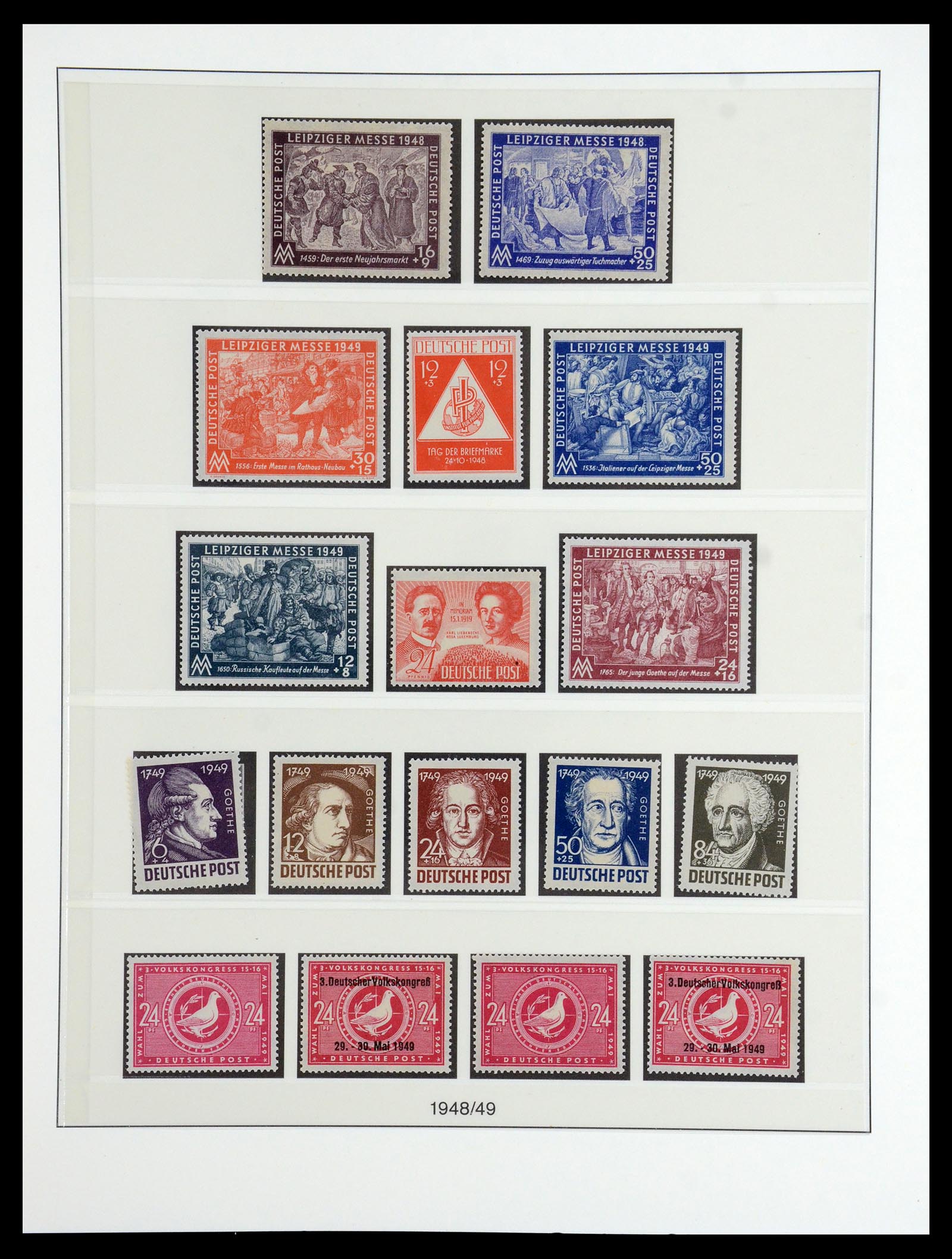 36361 036 - Postzegelverzameling 36361 Sovjet Zone 1945-1949.