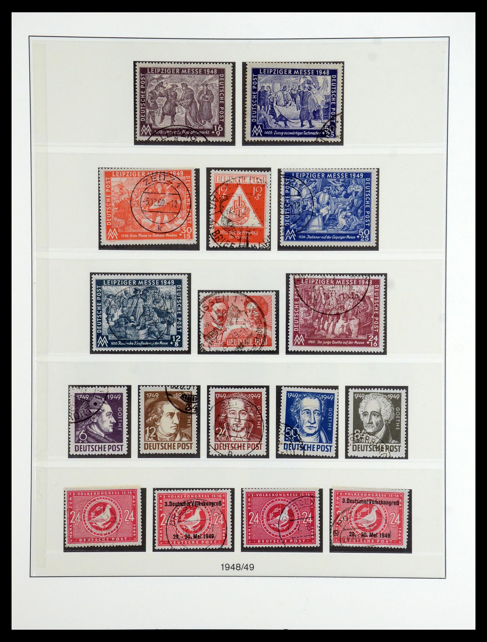 36361 037 - Stamp collection 36361 Soviet Zone 1945-1949.