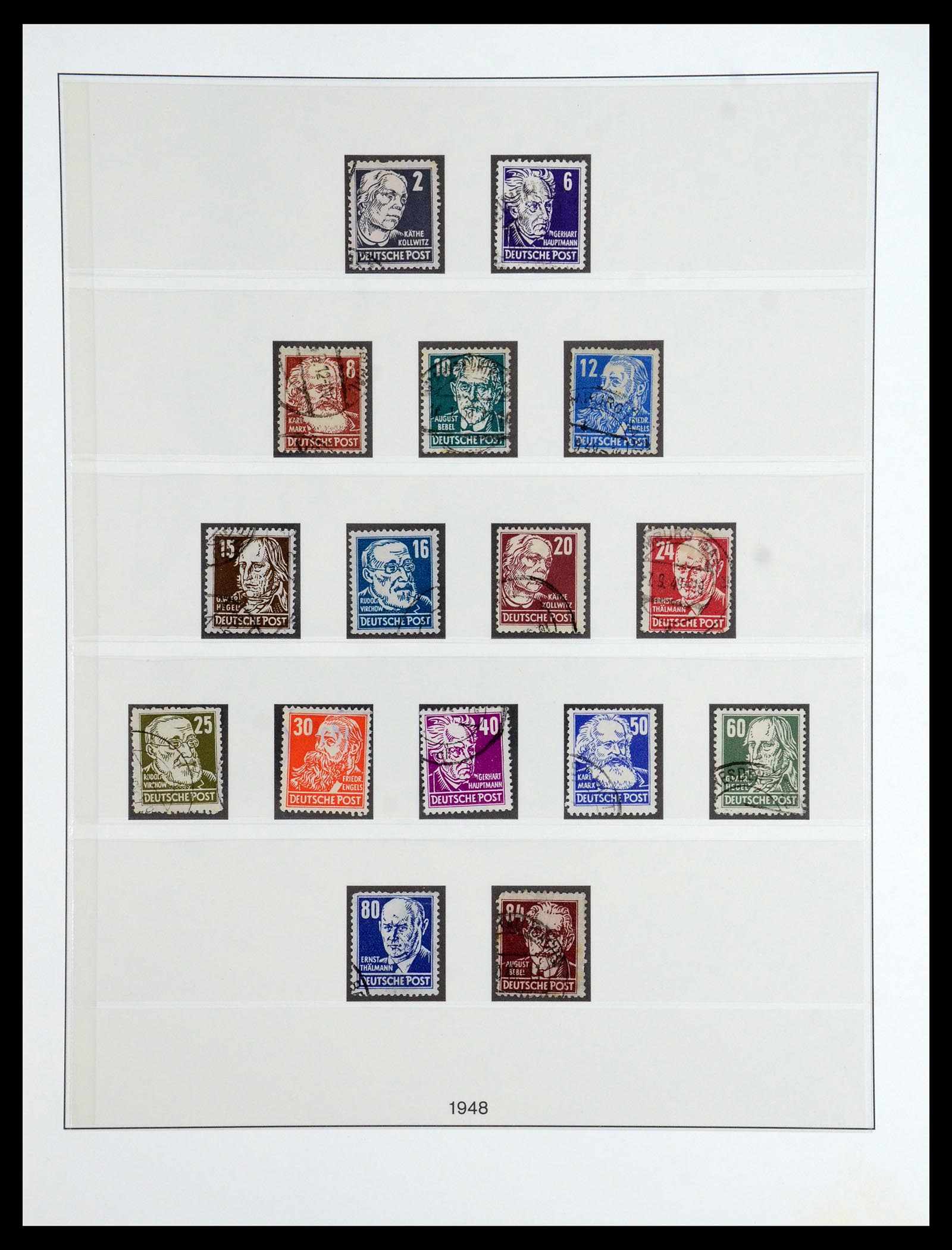 36361 039 - Postzegelverzameling 36361 Sovjet Zone 1945-1949.