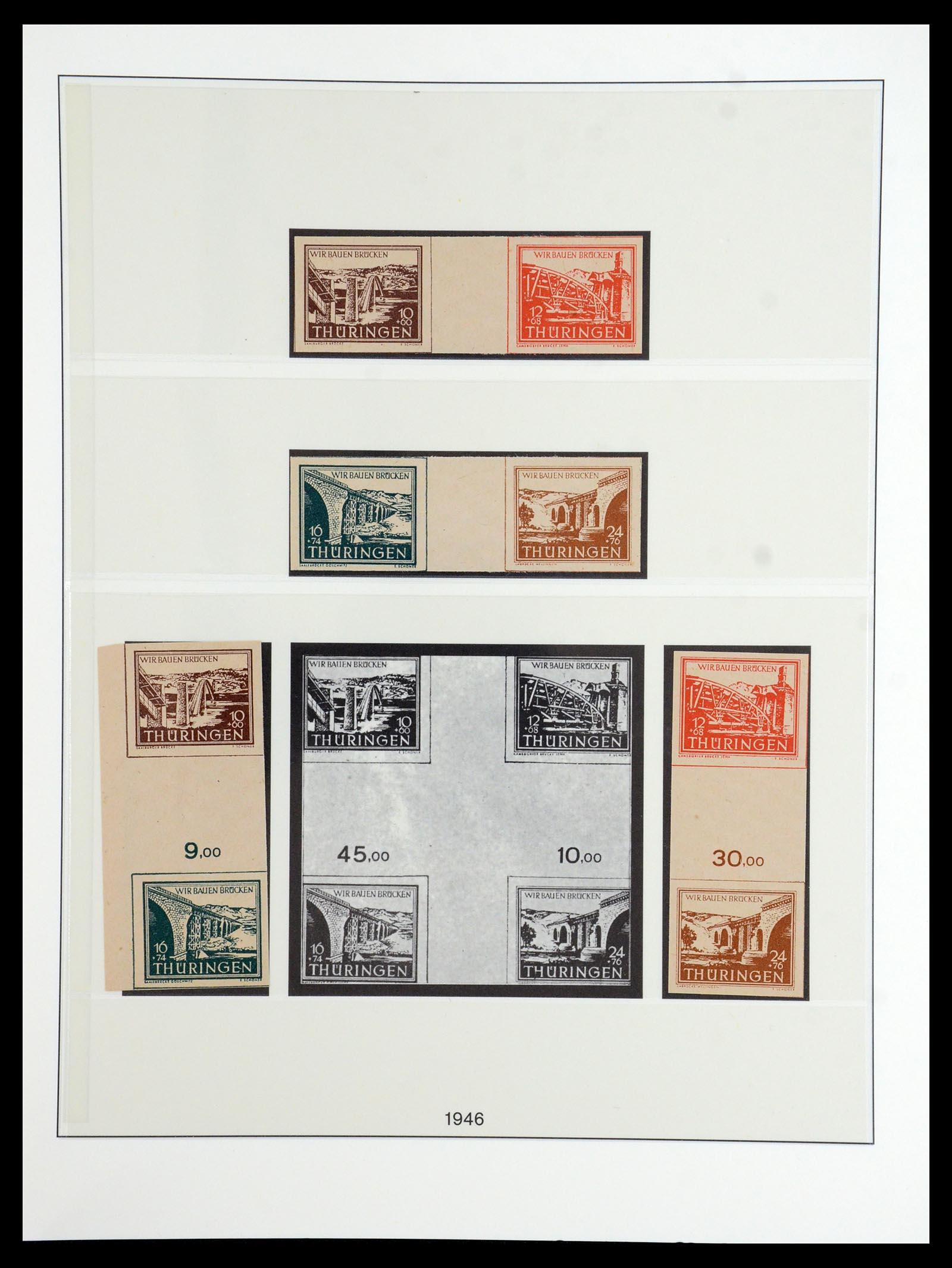 36361 042 - Postzegelverzameling 36361 Sovjet Zone 1945-1949.