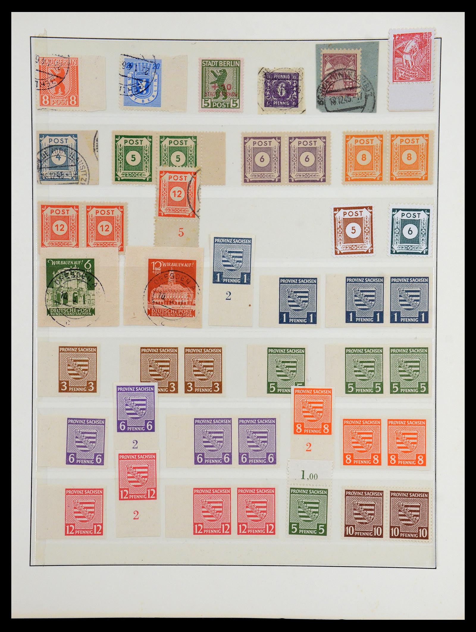 36361 043 - Stamp collection 36361 Soviet Zone 1945-1949.