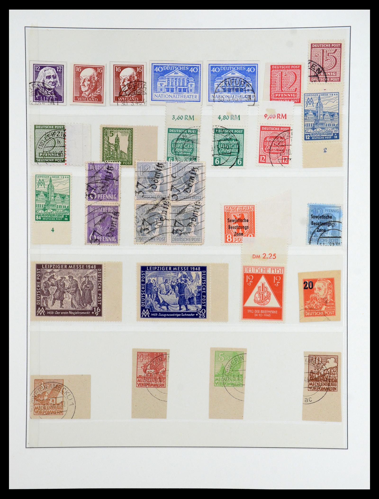 36361 045 - Postzegelverzameling 36361 Sovjet Zone 1945-1949.