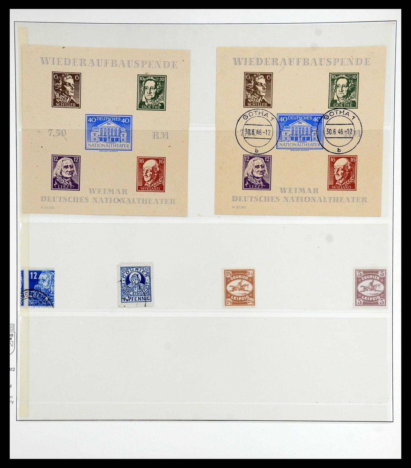36361 046 - Postzegelverzameling 36361 Sovjet Zone 1945-1949.