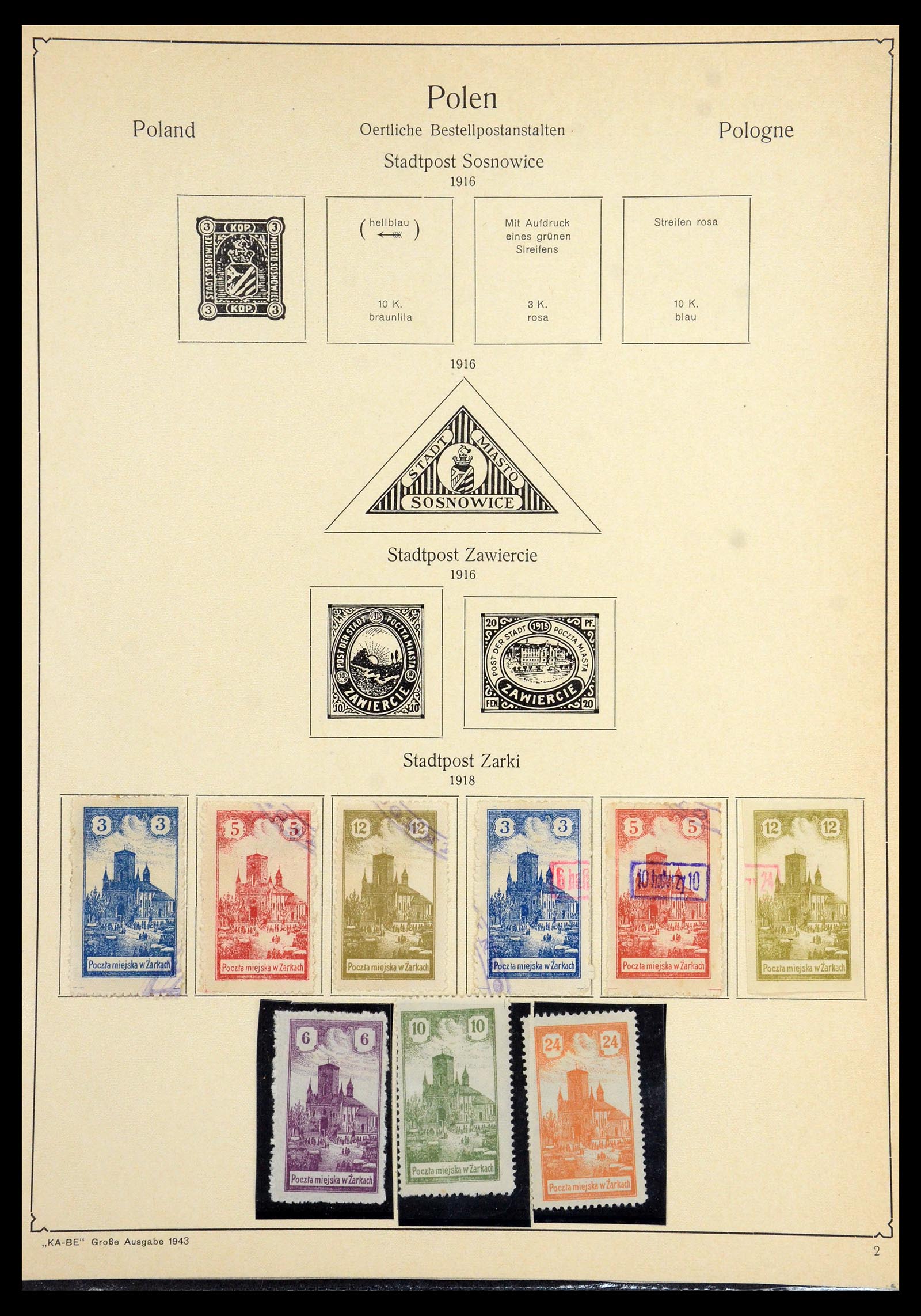 36363 009 - Postzegelverzameling 36363 Polen 1918-1964.