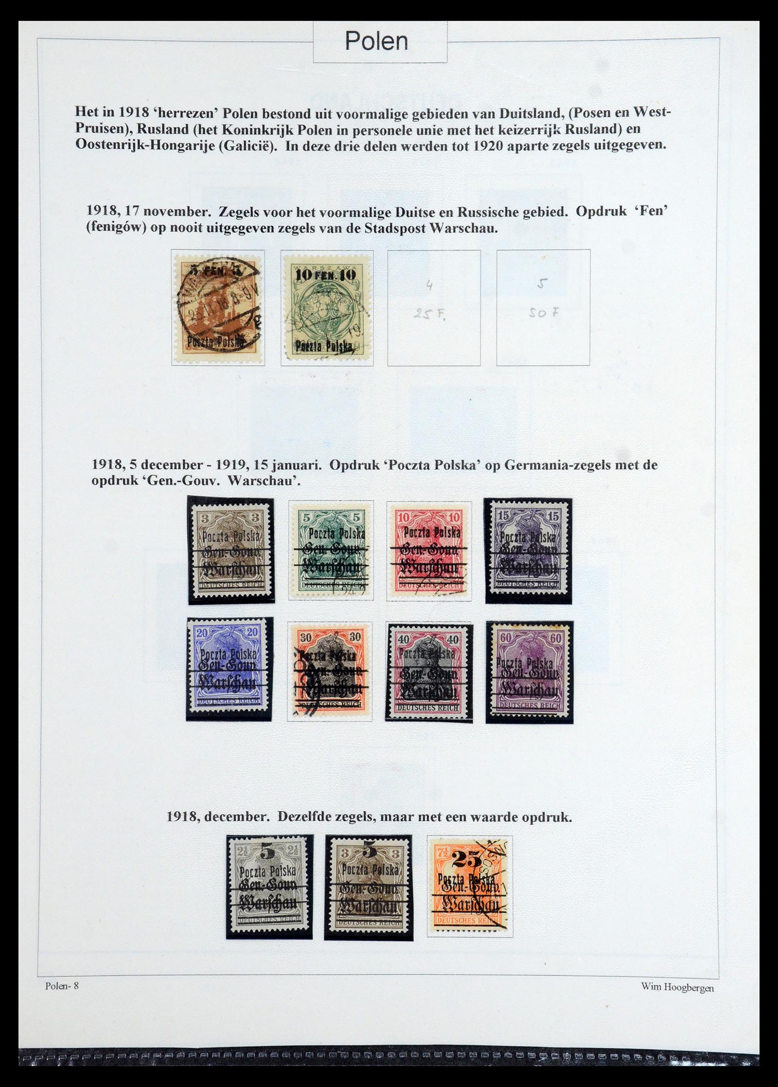 36363 013 - Postzegelverzameling 36363 Polen 1918-1964.