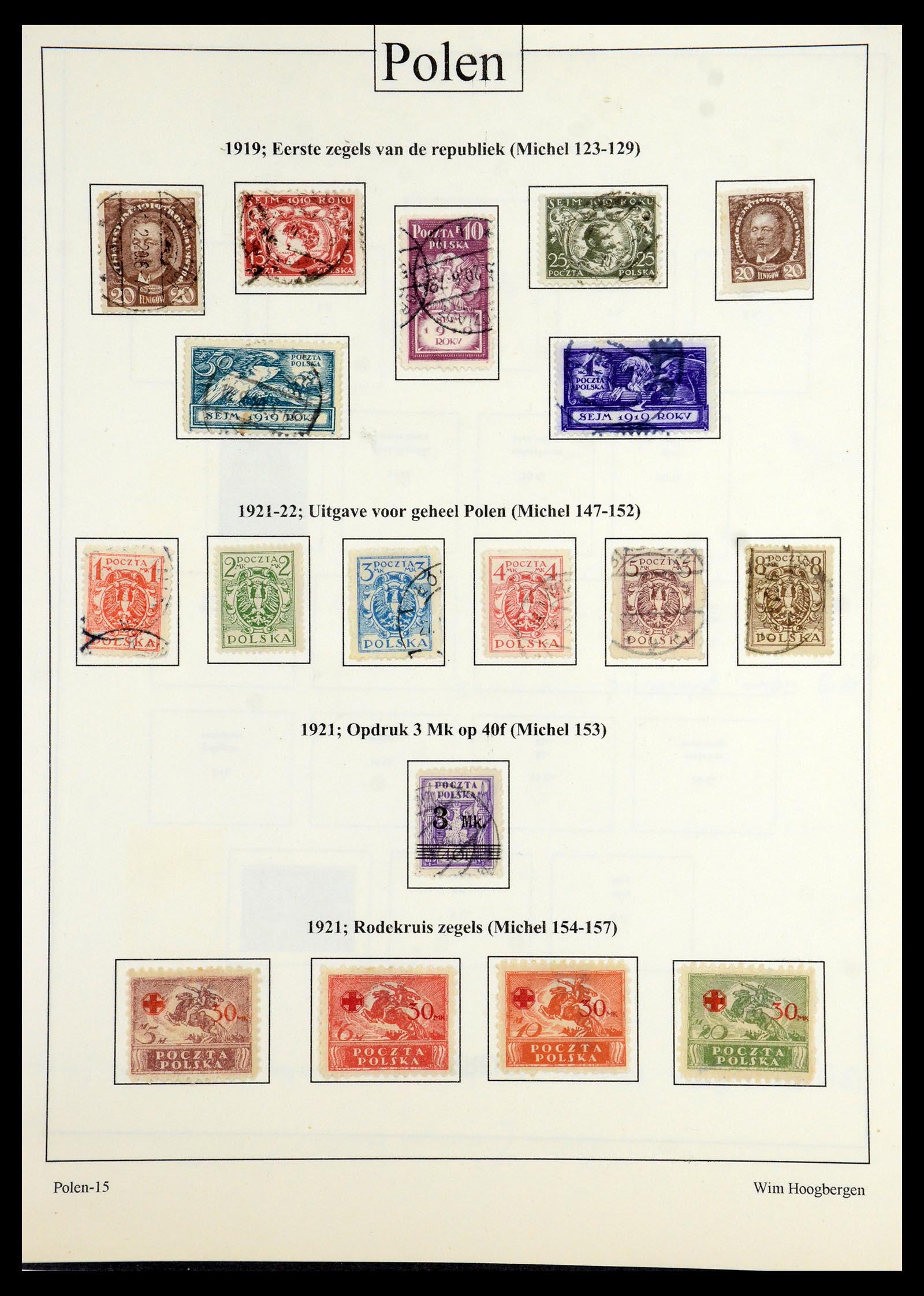 36363 021 - Postzegelverzameling 36363 Polen 1918-1964.