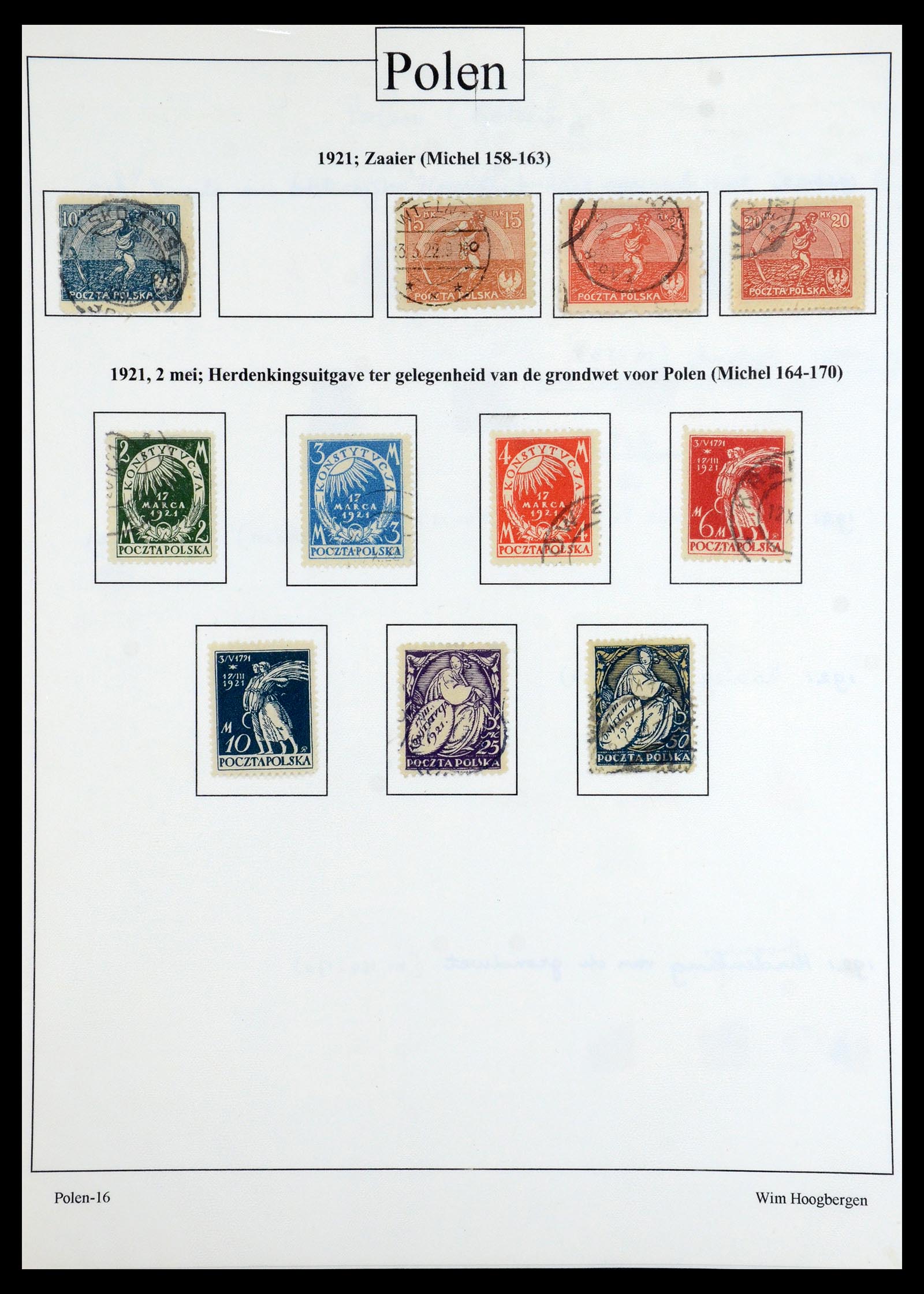 36363 024 - Postzegelverzameling 36363 Polen 1918-1964.