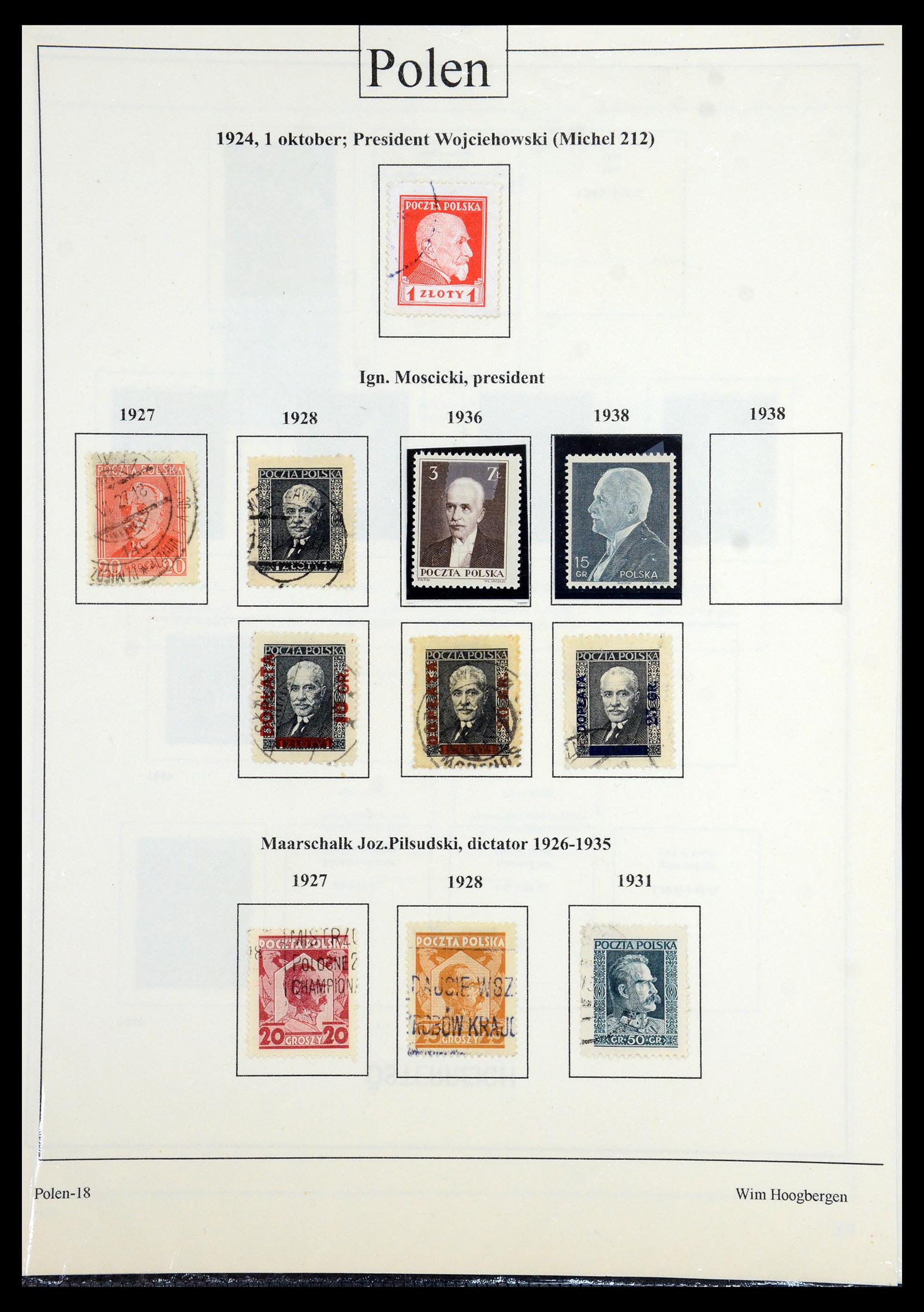 36363 030 - Postzegelverzameling 36363 Polen 1918-1964.