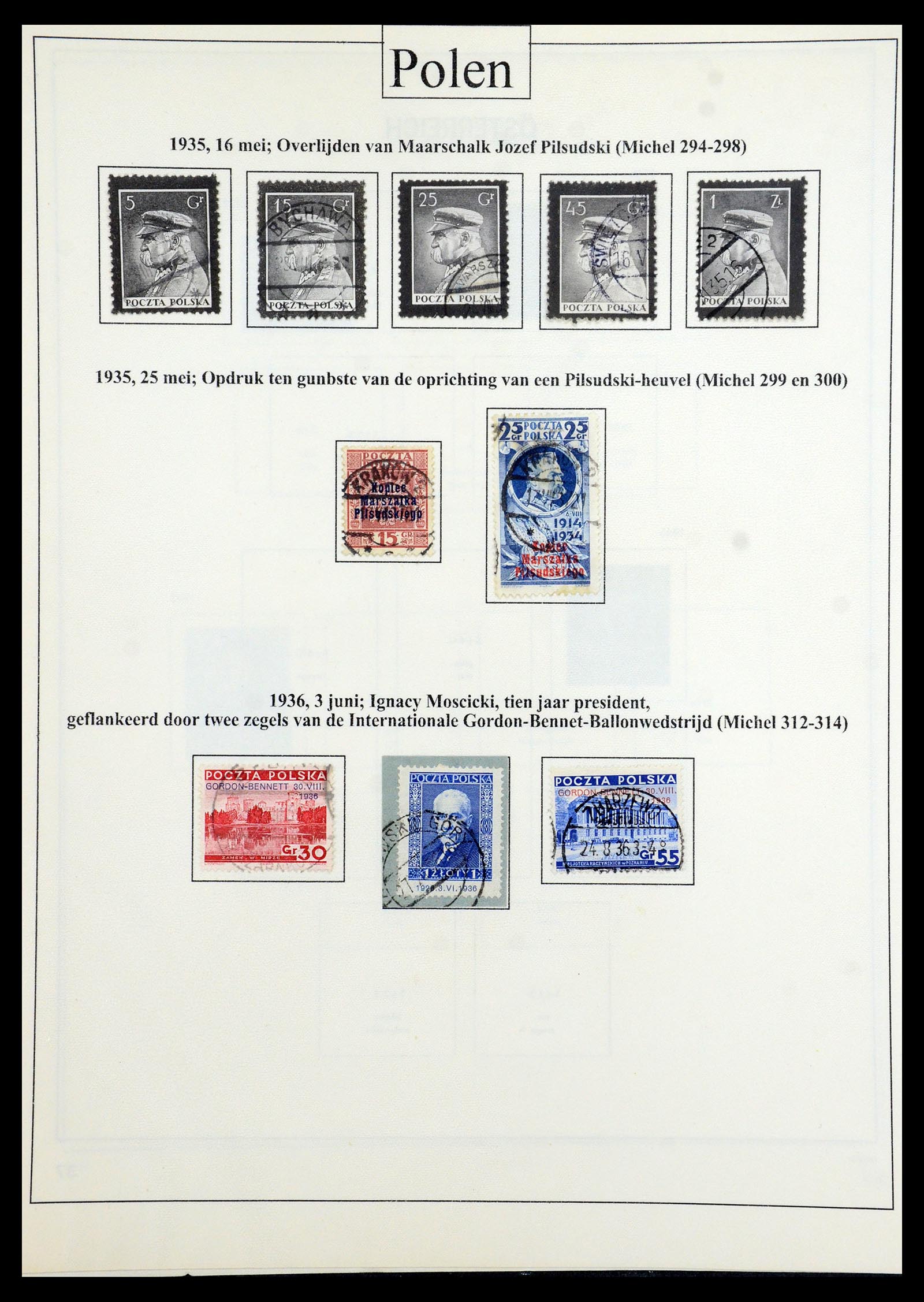 36363 032 - Postzegelverzameling 36363 Polen 1918-1964.