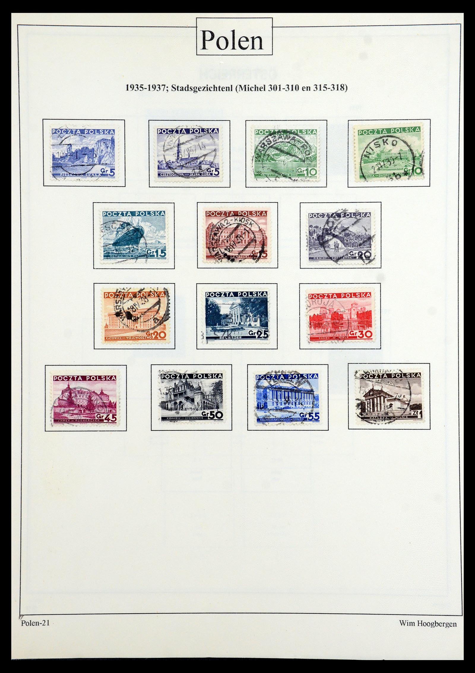 36363 033 - Postzegelverzameling 36363 Polen 1918-1964.